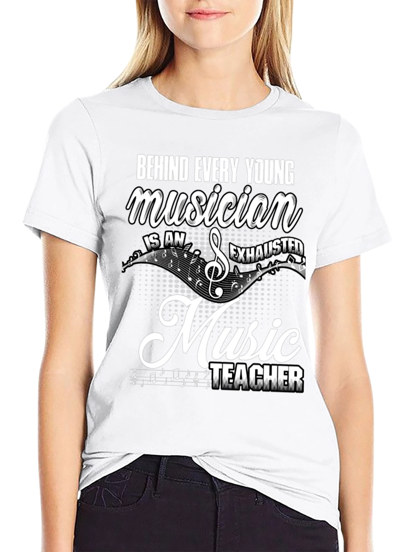 Music Teacher T-Shirt: Behind Every Young Musician