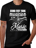 Music Teacher T-Shirt: Behind Every Young Musician