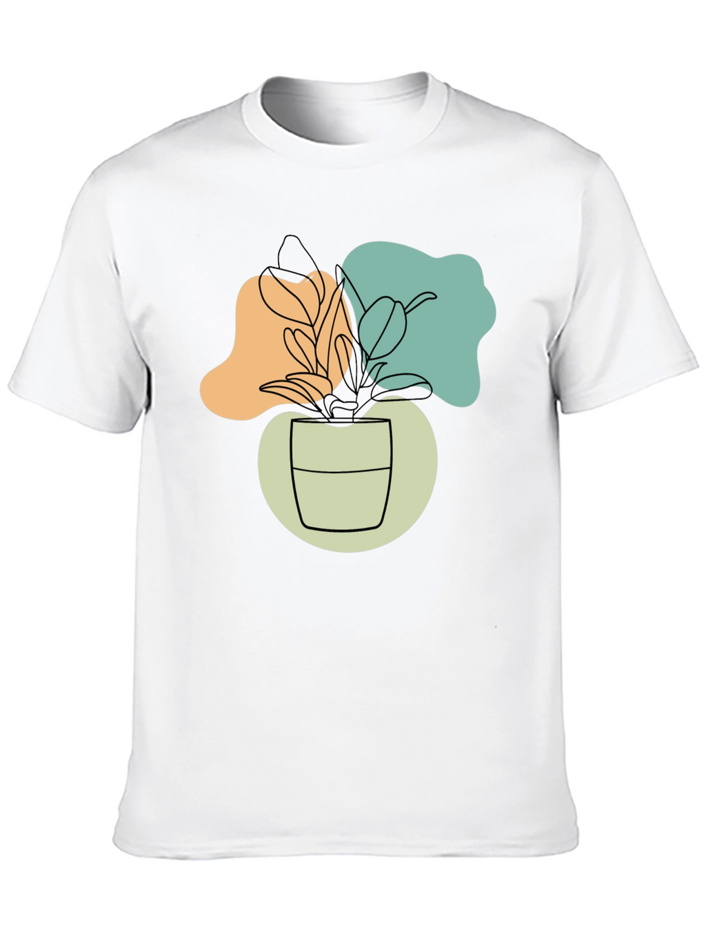 Abstract Plant Graphic T-Shirt