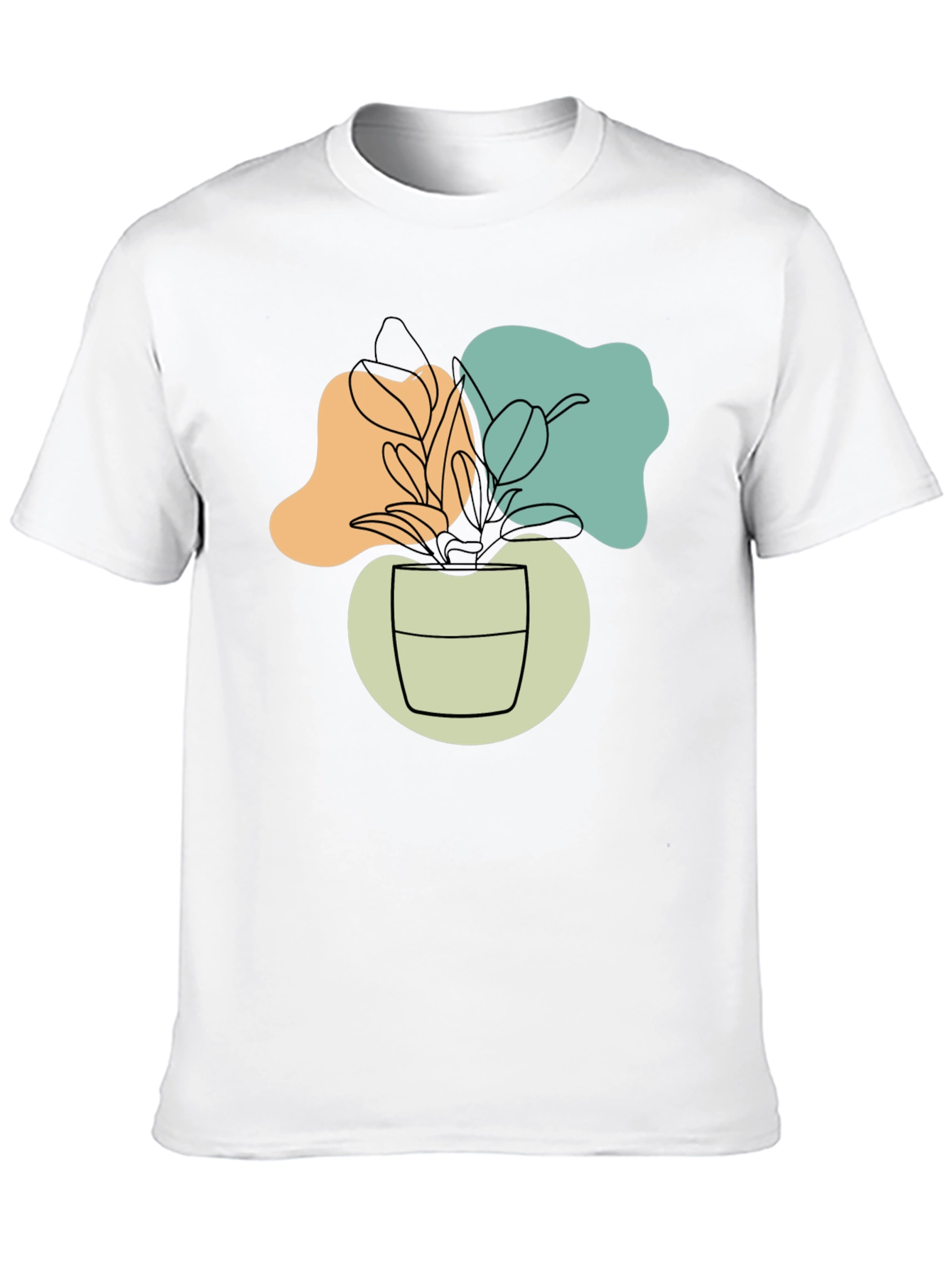 Abstract Plant Graphic T-Shirt