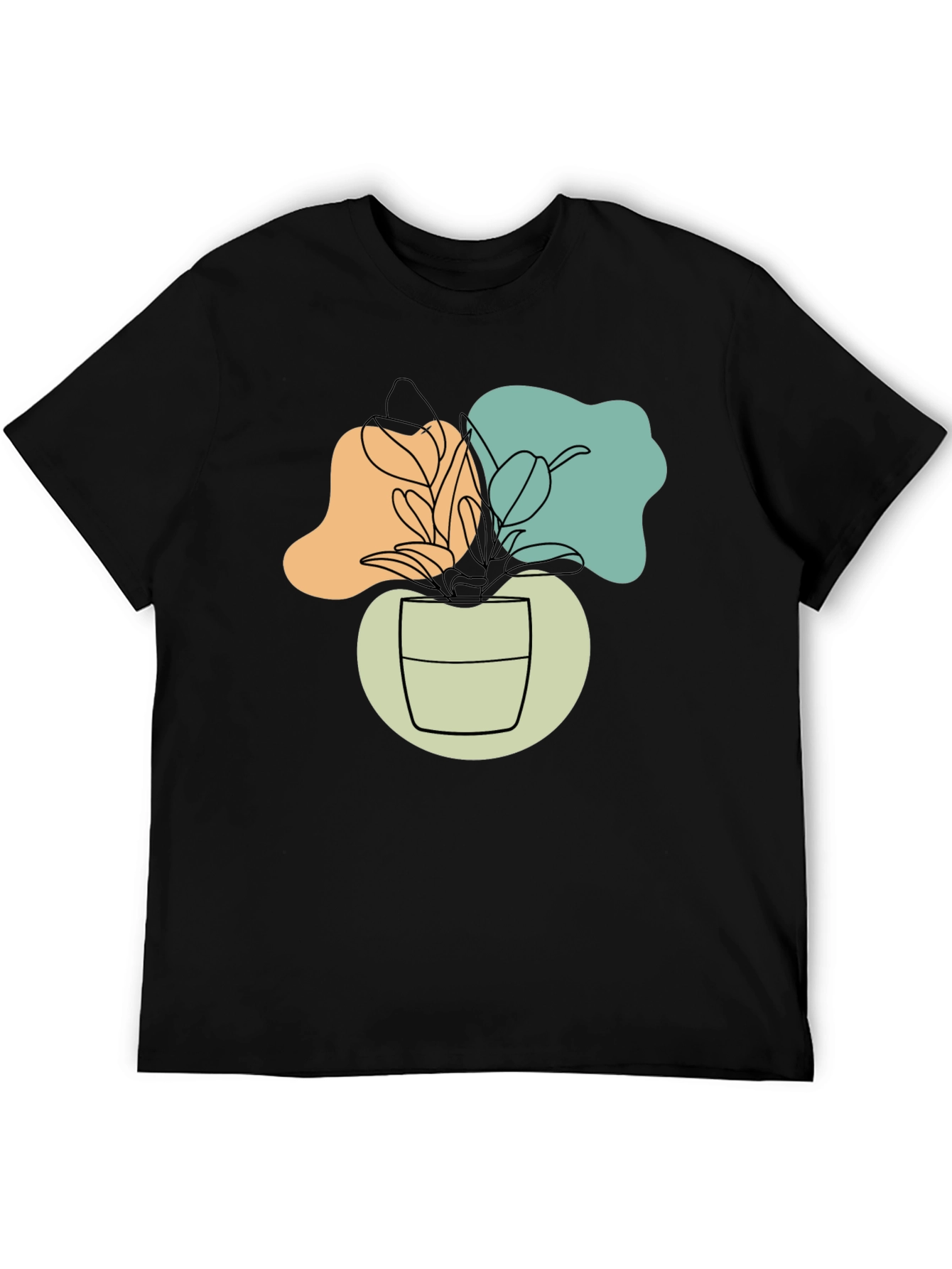 Abstract Plant Graphic T-Shirt