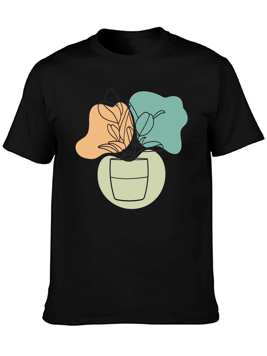 Abstract Plant Graphic T-Shirt