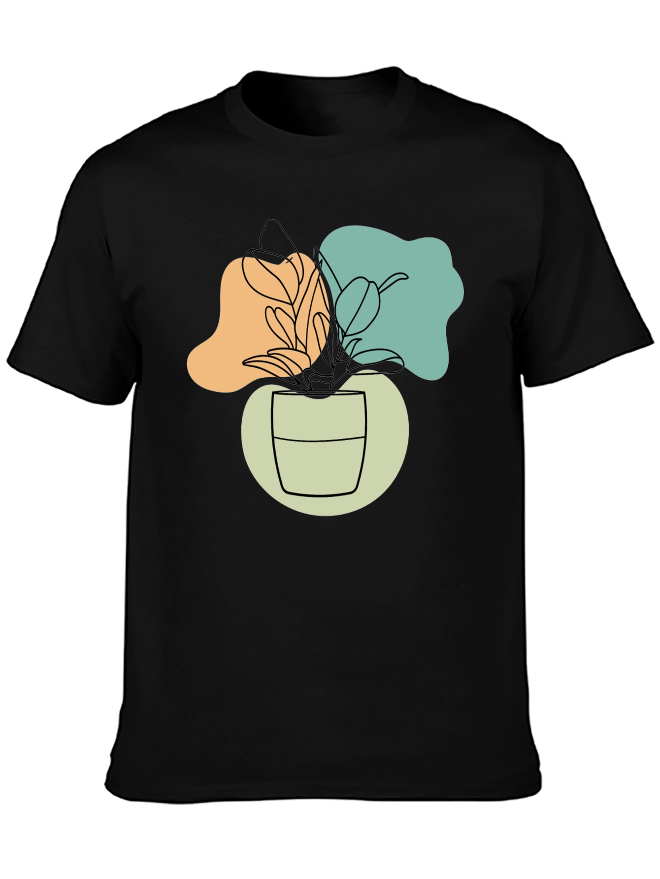 Abstract Plant Graphic T-Shirt