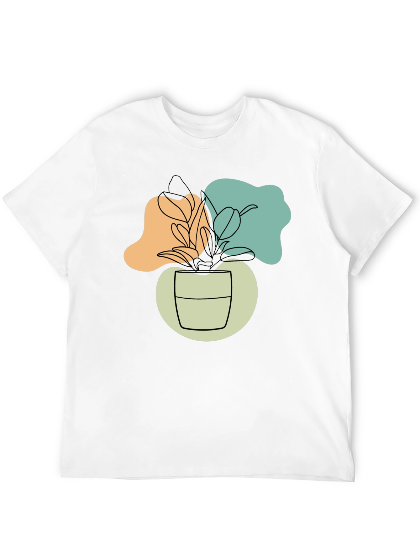 Abstract Plant Graphic T-Shirt