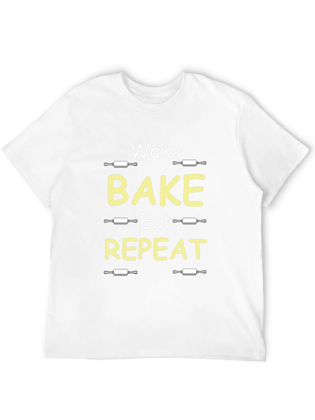 Wake Bake Eat Repeat Funny T-Shirt