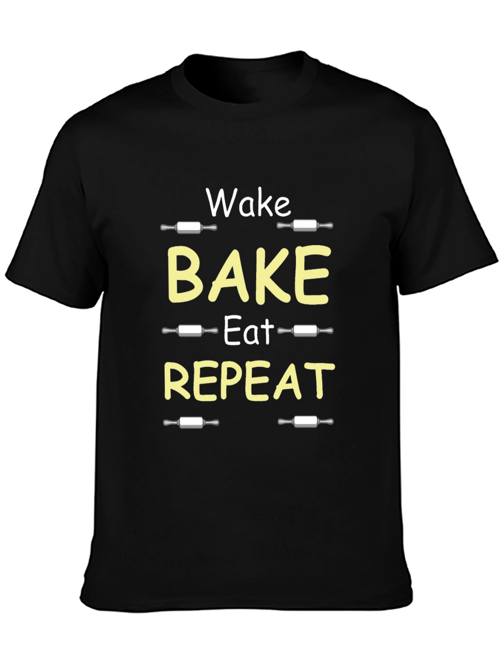 Wake Bake Eat Repeat Funny T-Shirt