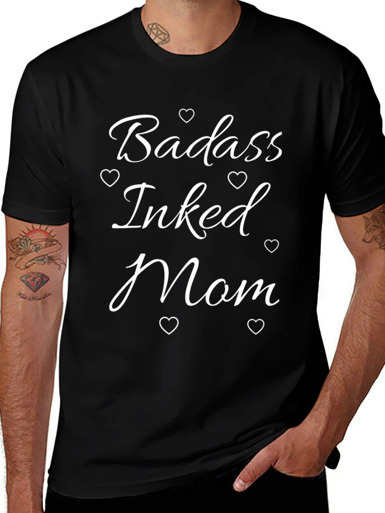 Badass Inked Mom T-Shirt - Tattooed Mothers Apparel