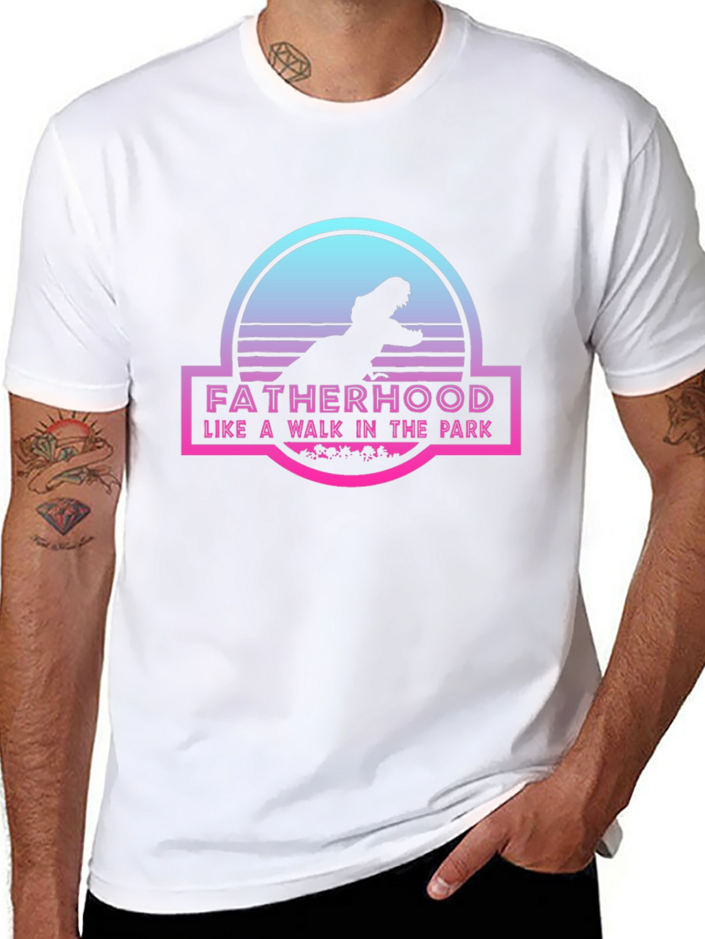 Fatherhood Jurassic Park Inspired T-Shirt