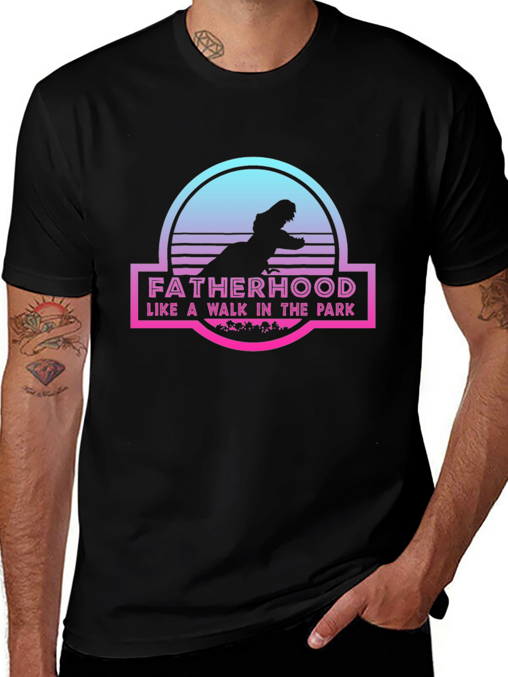 Fatherhood Jurassic Park Inspired T-Shirt