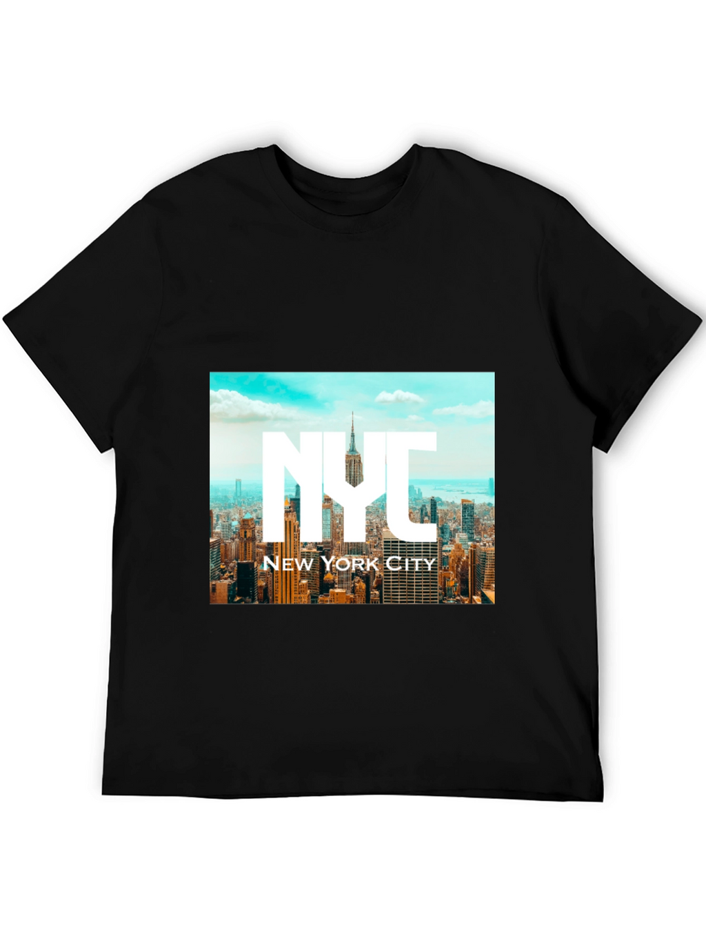 NYC New York City Graphic Tee - Black