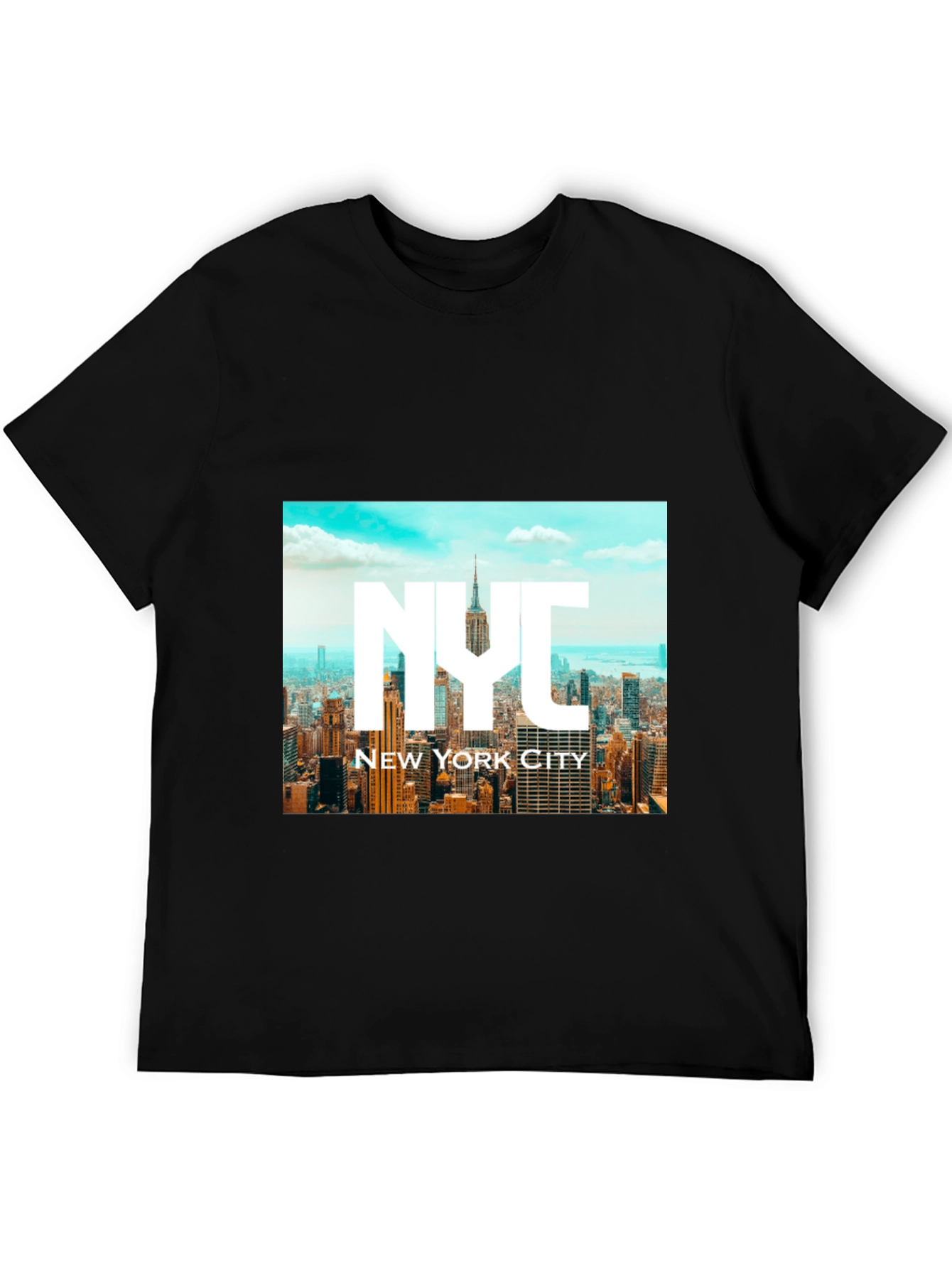 NYC New York City Graphic Tee - Black