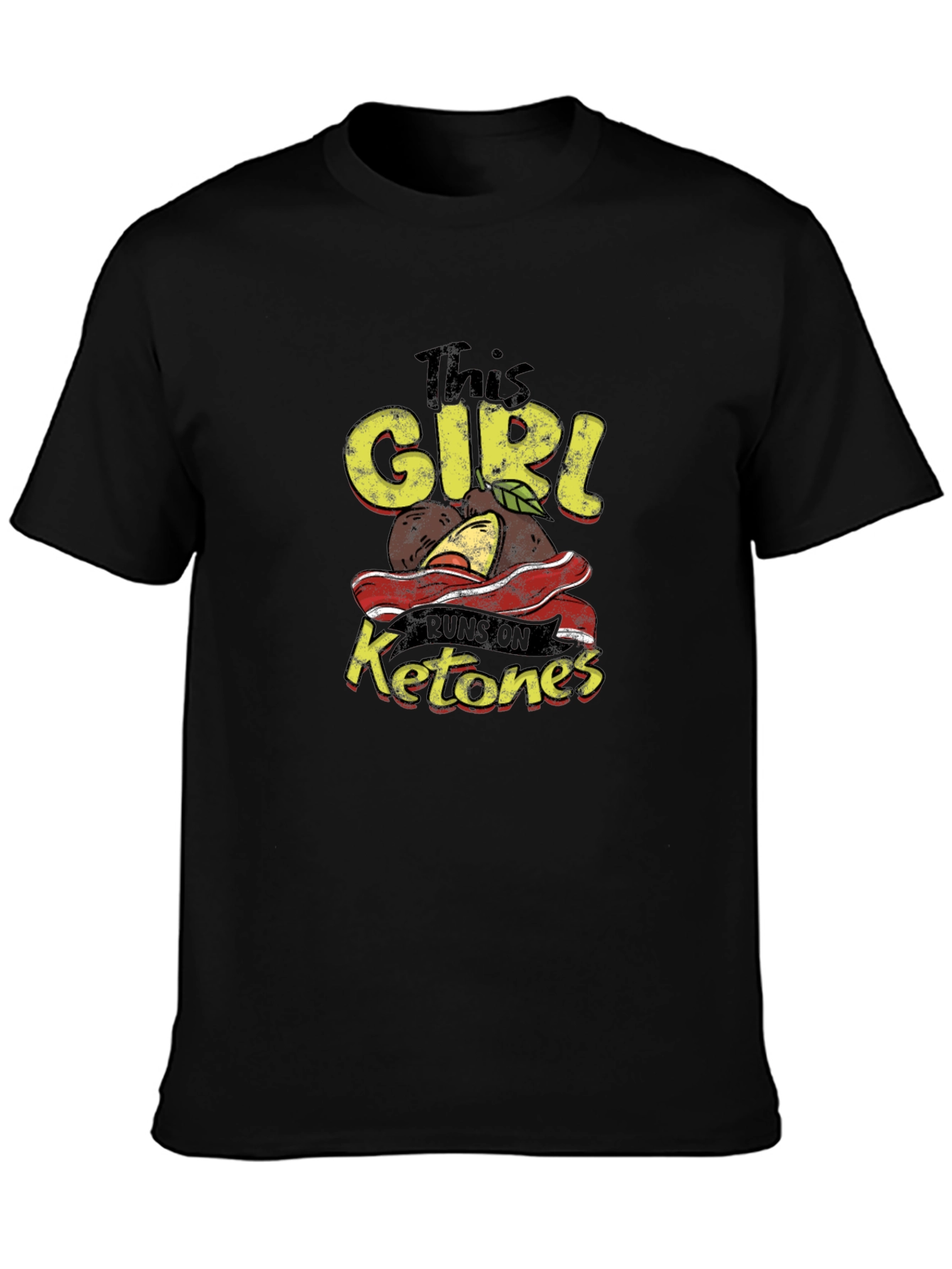 This Girl Runs on Ketones Black T-Shirt
