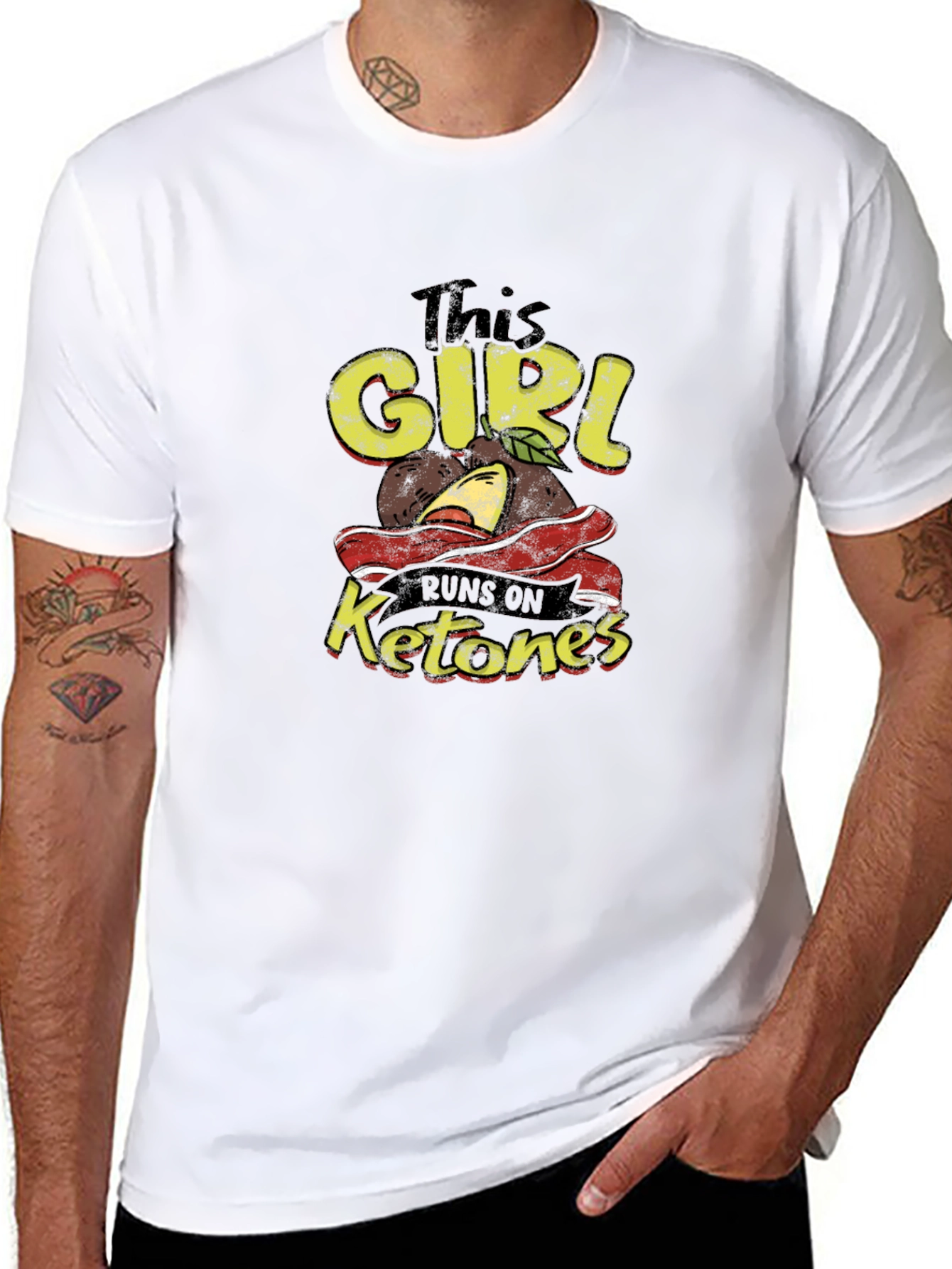 This Girl Runs on Ketones Black T-Shirt