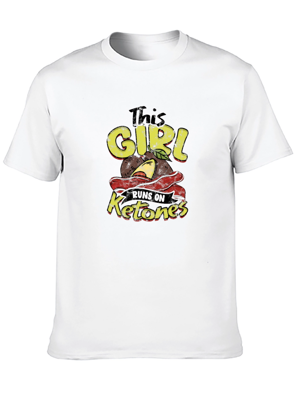 This Girl Runs on Ketones Black T-Shirt