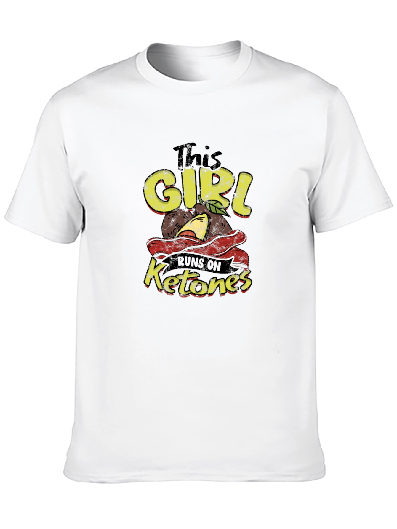 This Girl Runs on Ketones Black T-Shirt