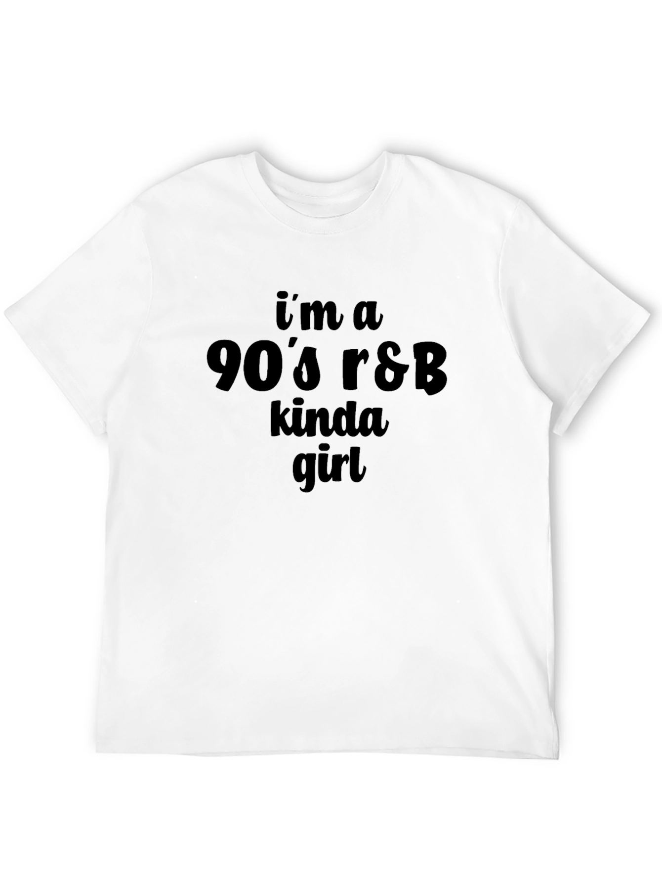 90s R&B Kinda Girl Black T-Shirt