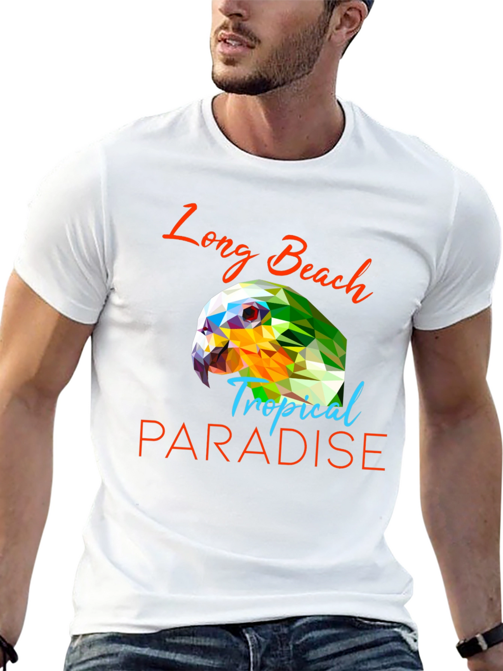 Long Beach Tropical Paradise Graphic Tee
