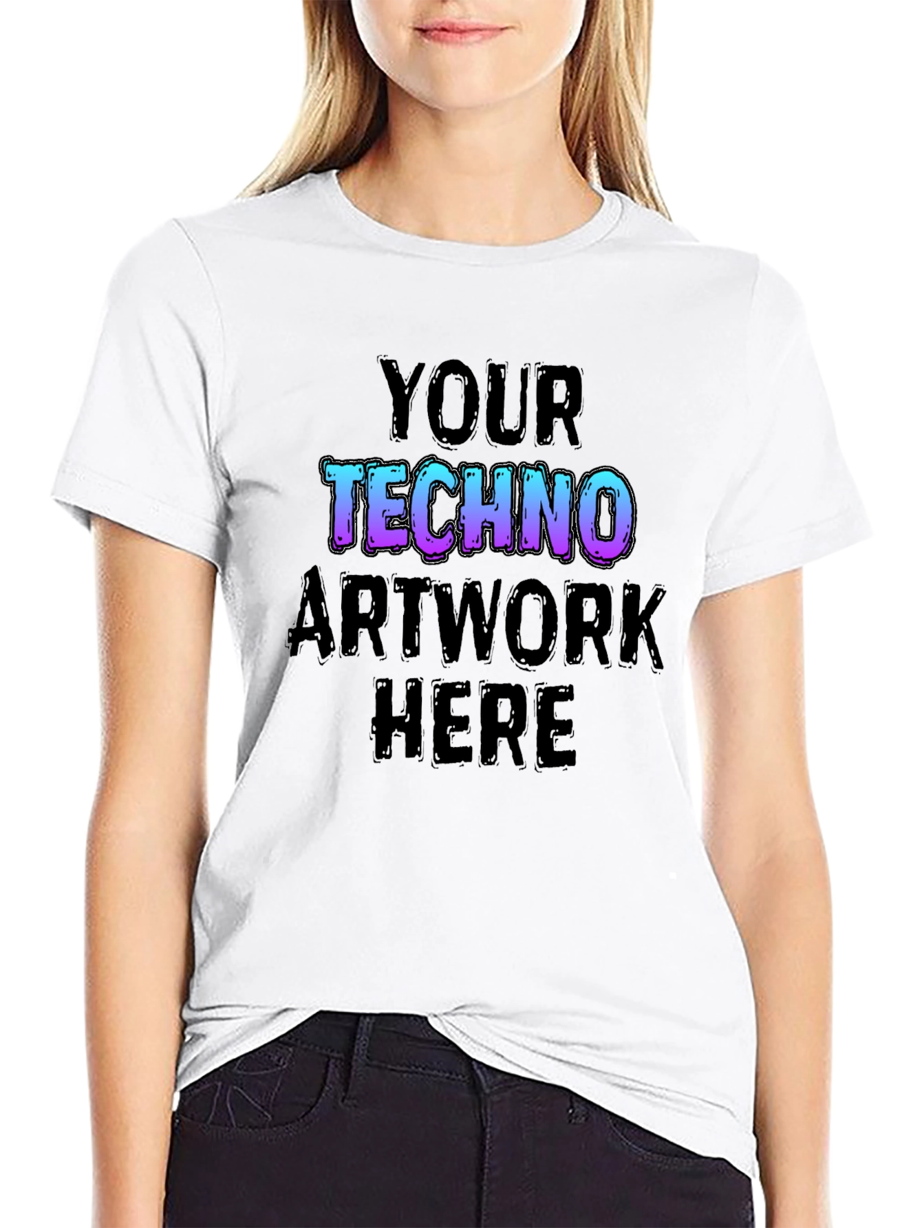 Techno Artwork Black T-Shirt