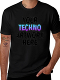 Techno Artwork Black T-Shirt
