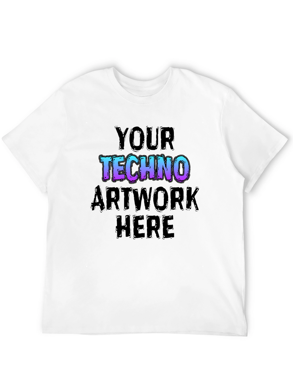 Techno Artwork Black T-Shirt