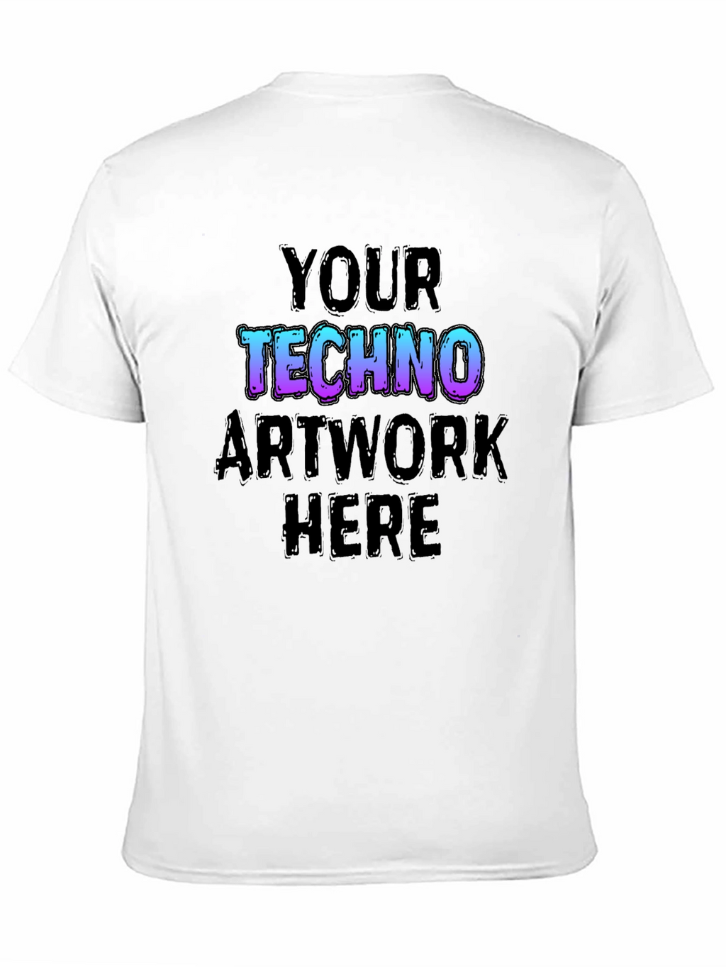 Techno Artwork Black T-Shirt