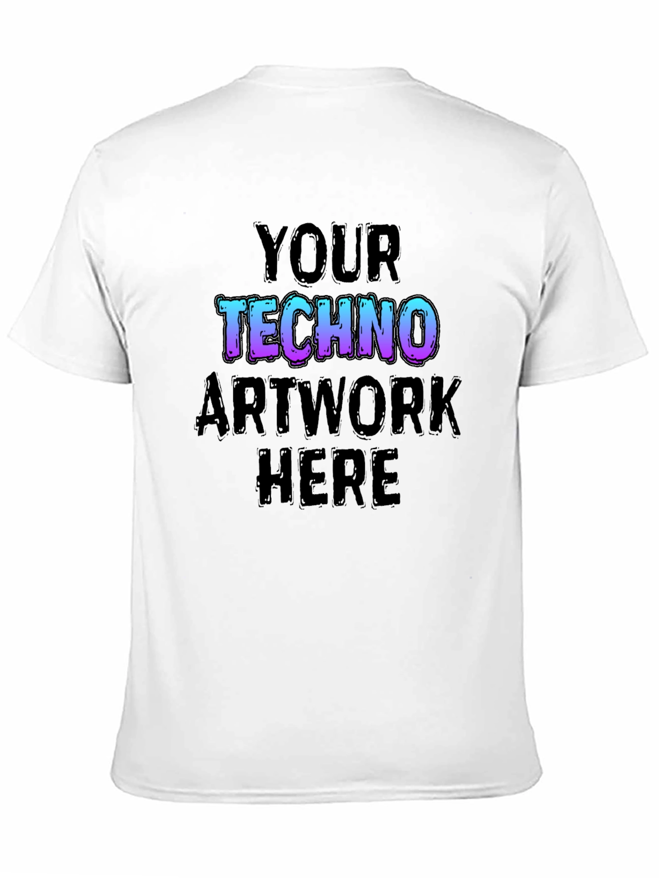 Techno Artwork Black T-Shirt