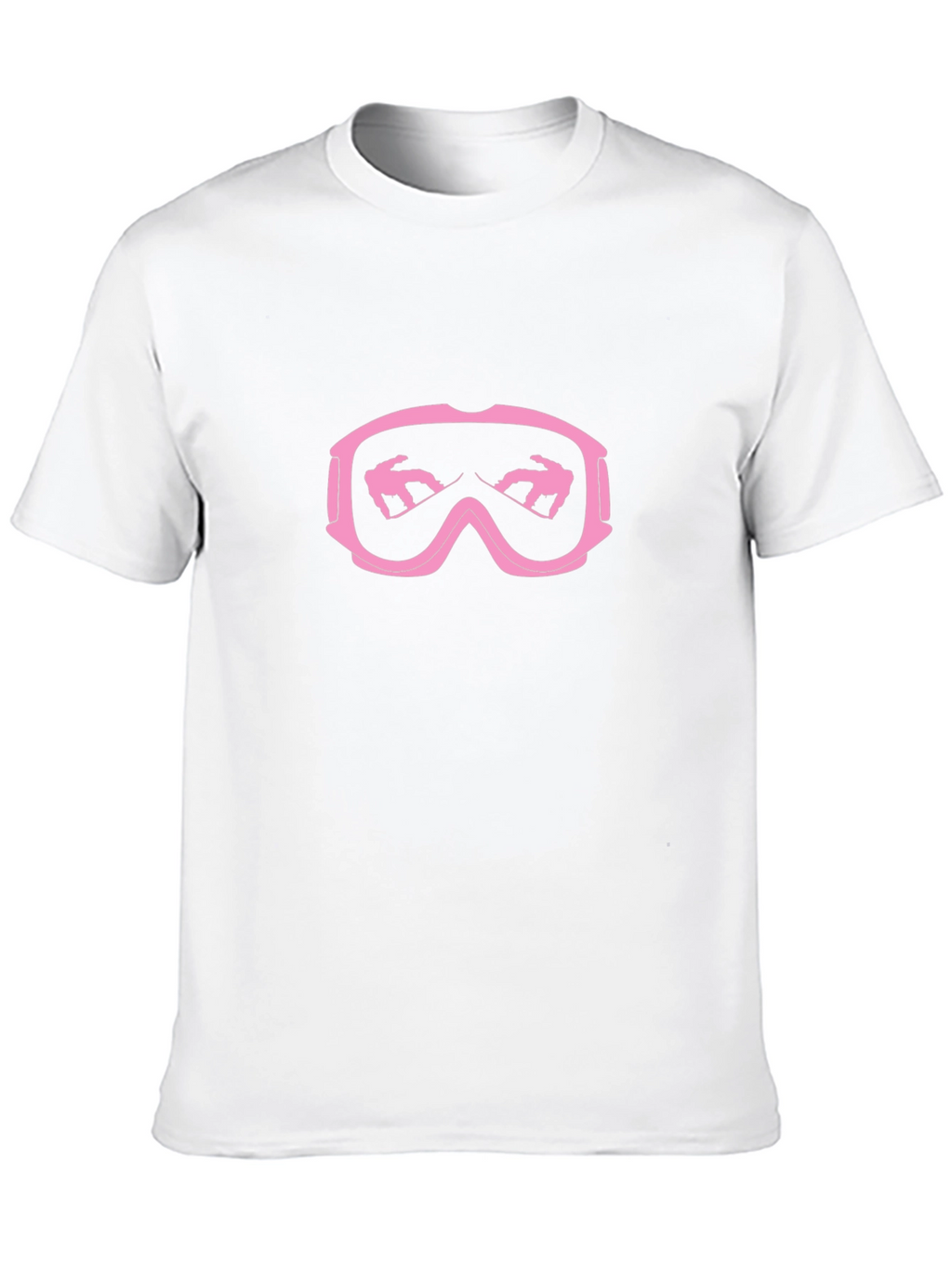 Pink Snowboard Goggles Graphic T-Shirt