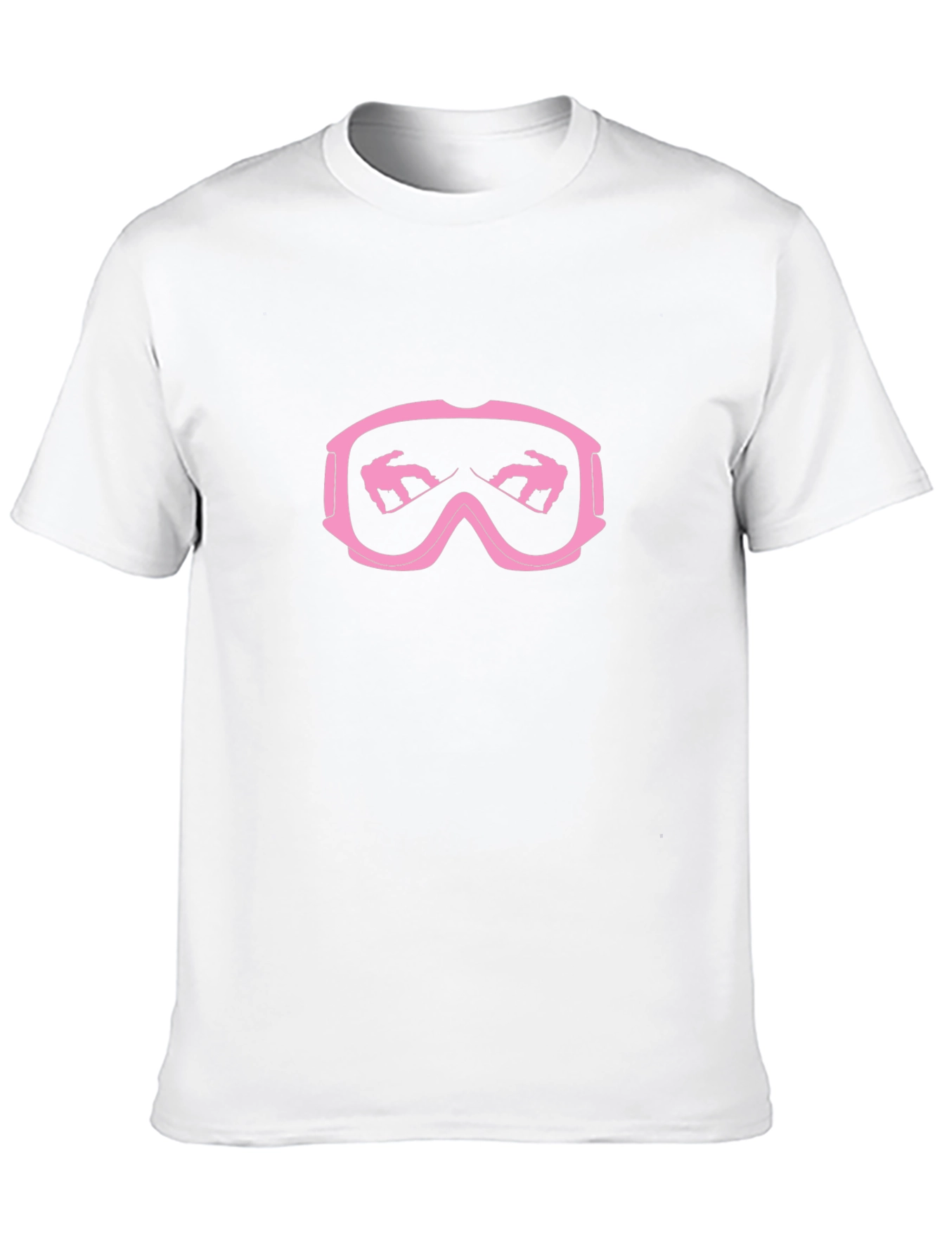 Pink Snowboard Goggles Graphic T-Shirt