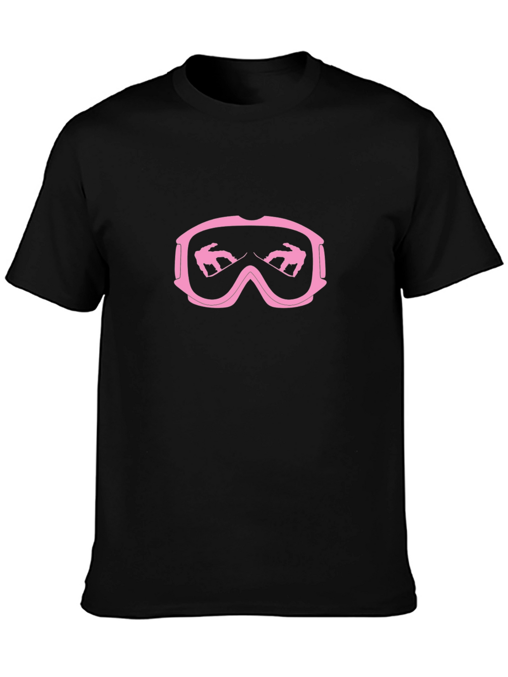 Pink Snowboard Goggles Graphic T-Shirt
