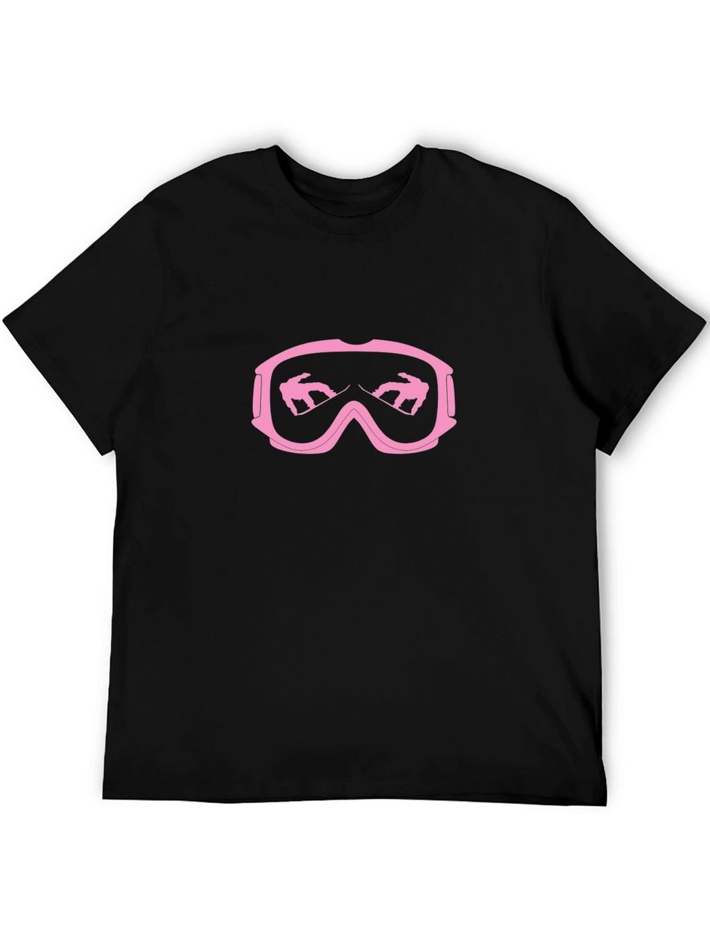 Pink Snowboard Goggles Graphic T-Shirt