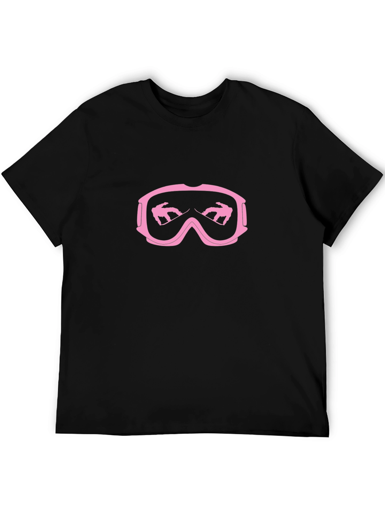 Pink Snowboard Goggles Graphic T-Shirt