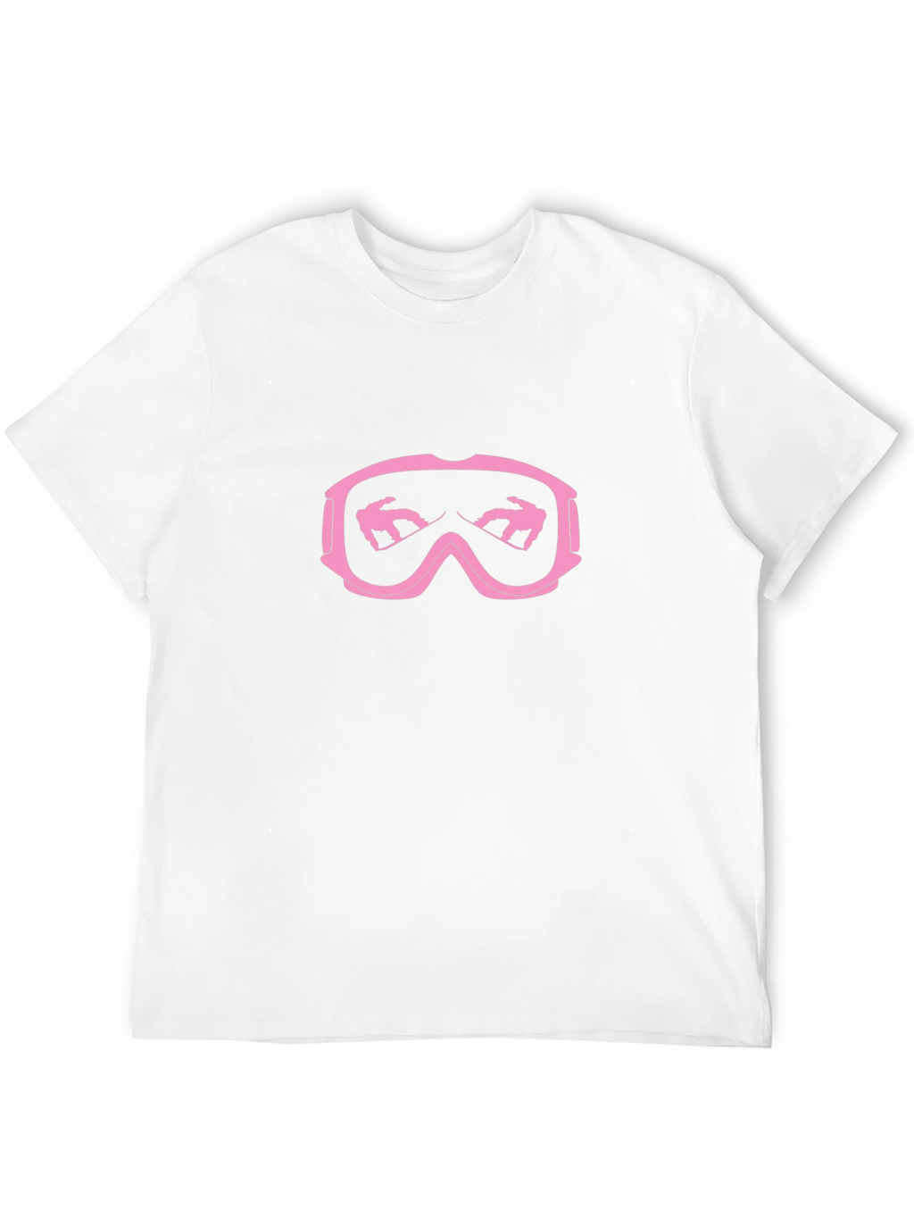 Pink Snowboard Goggles Graphic T-Shirt