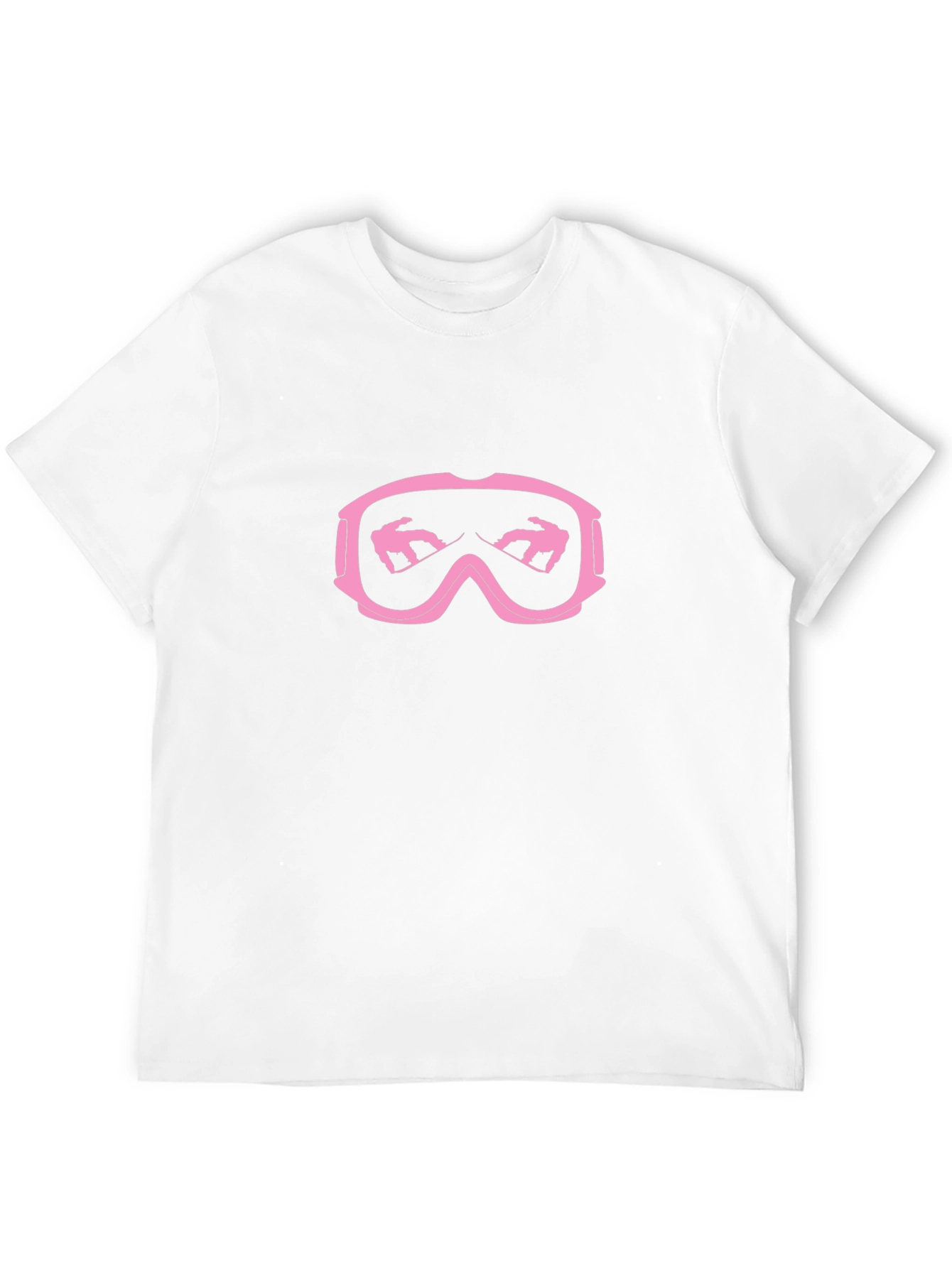 Pink Snowboard Goggles Graphic T-Shirt
