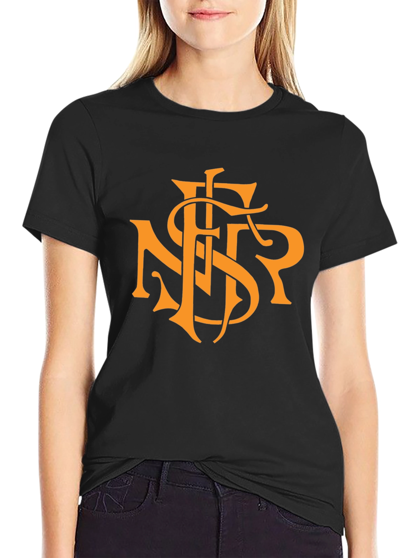 Monogram Graphic Tee - Black