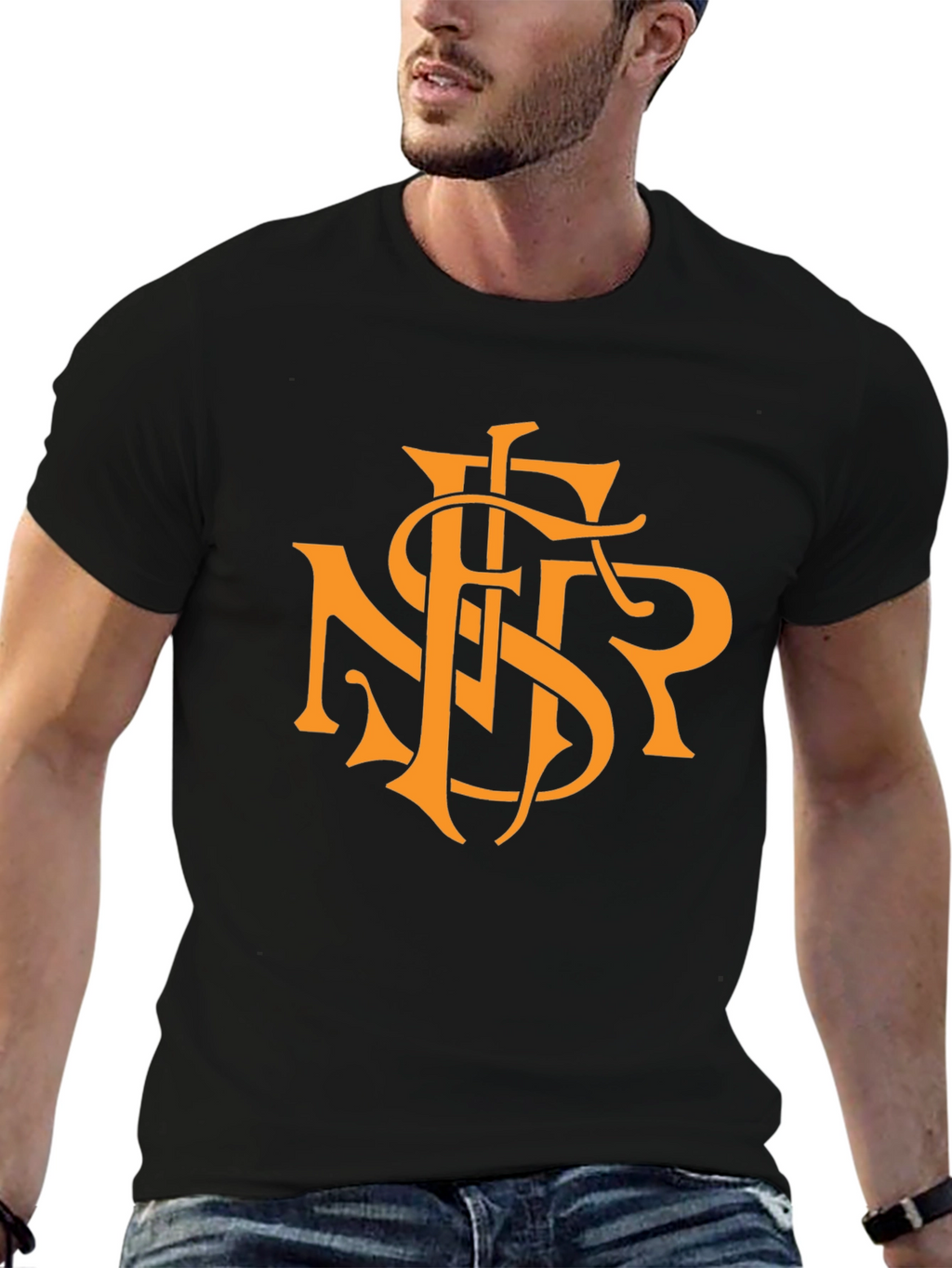 Monogram Graphic Tee - Black