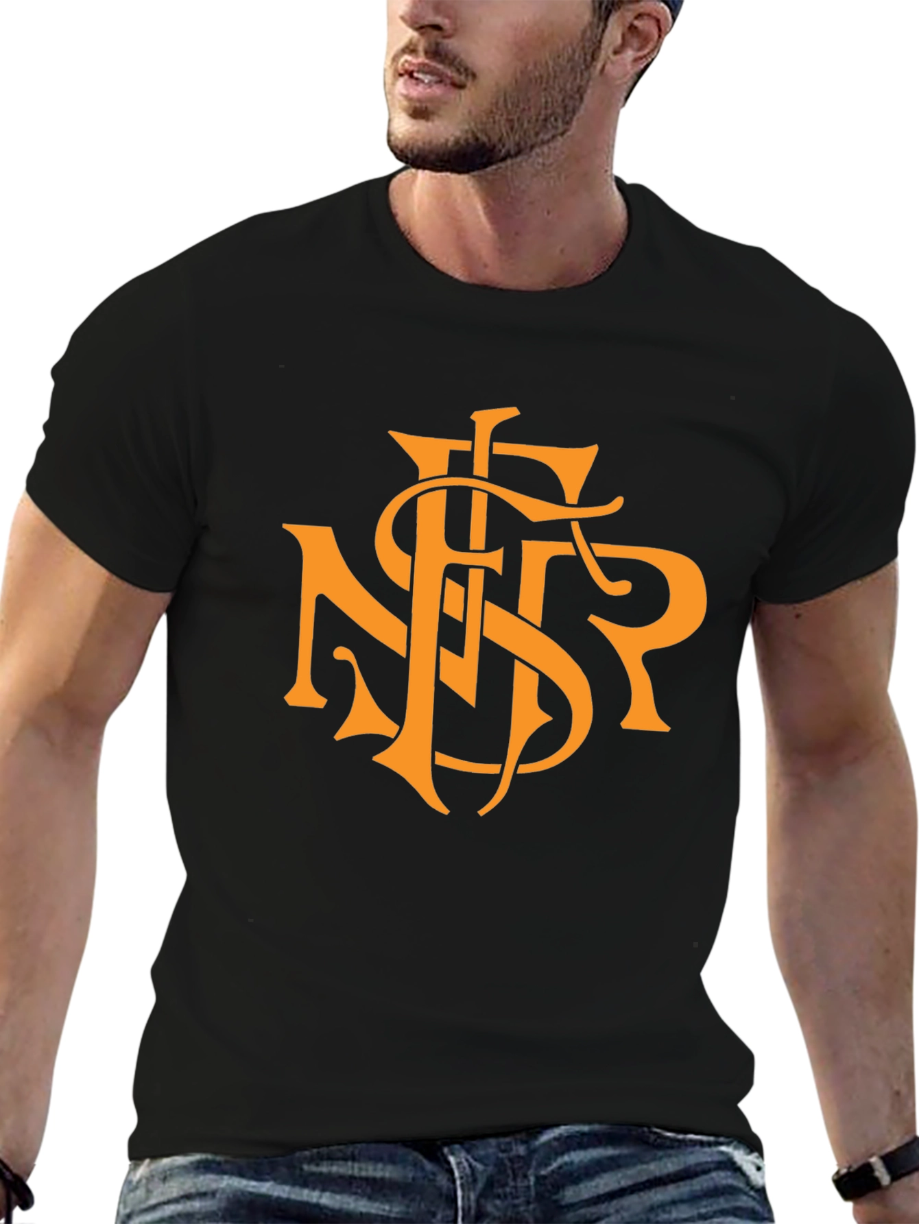 Monogram Graphic Tee - Black