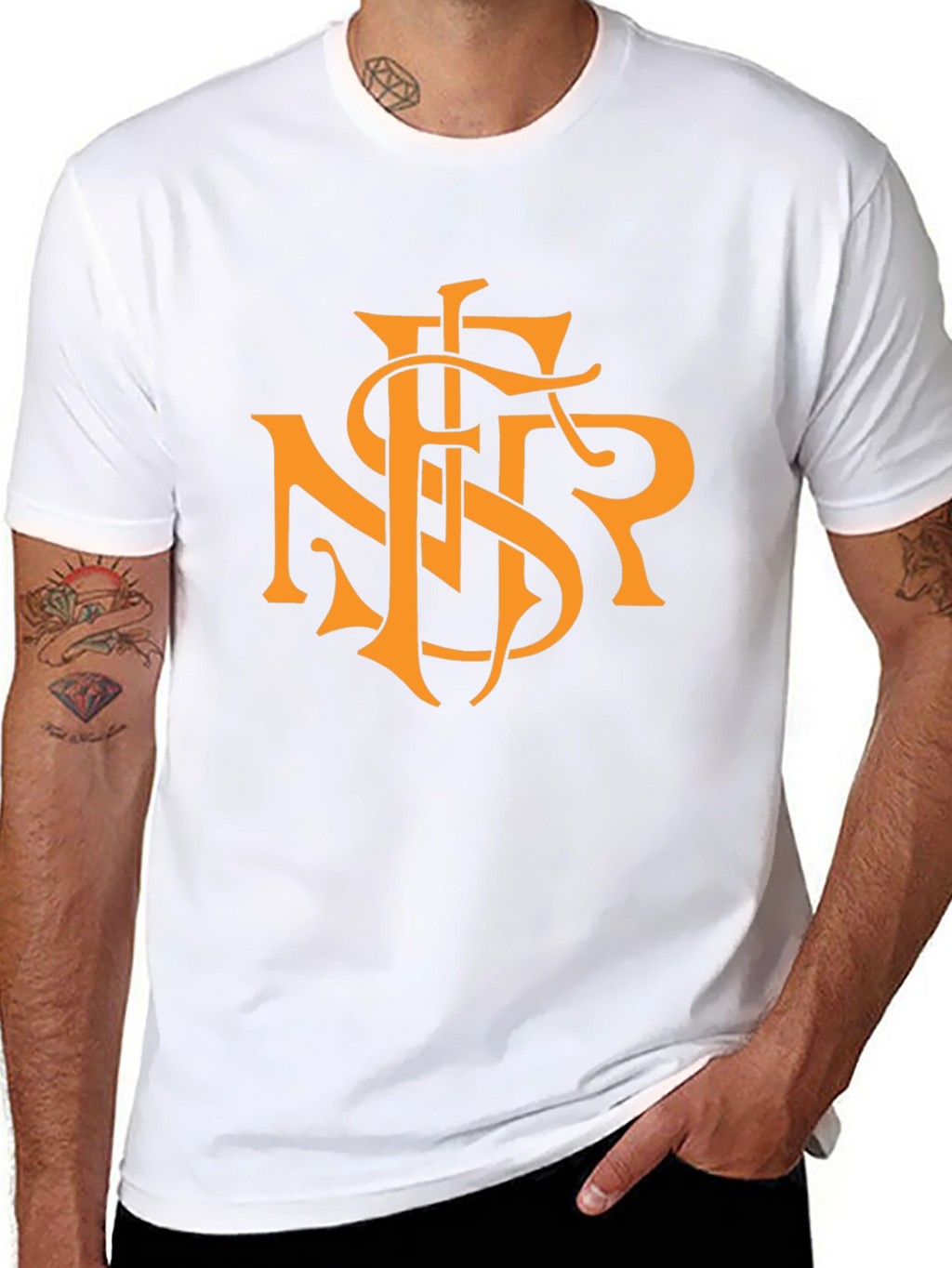 Monogram Graphic Tee - Black