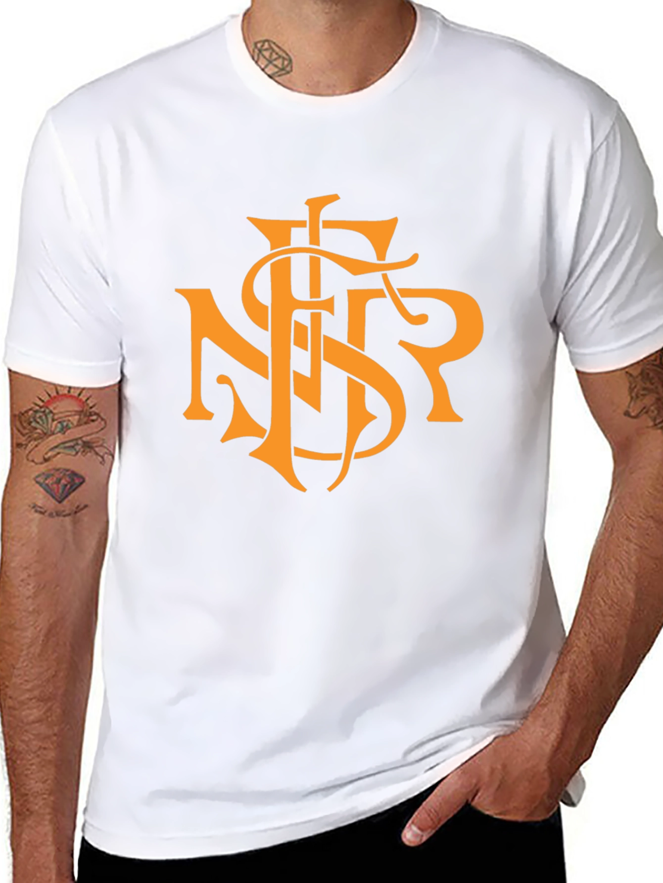Monogram Graphic Tee - Black