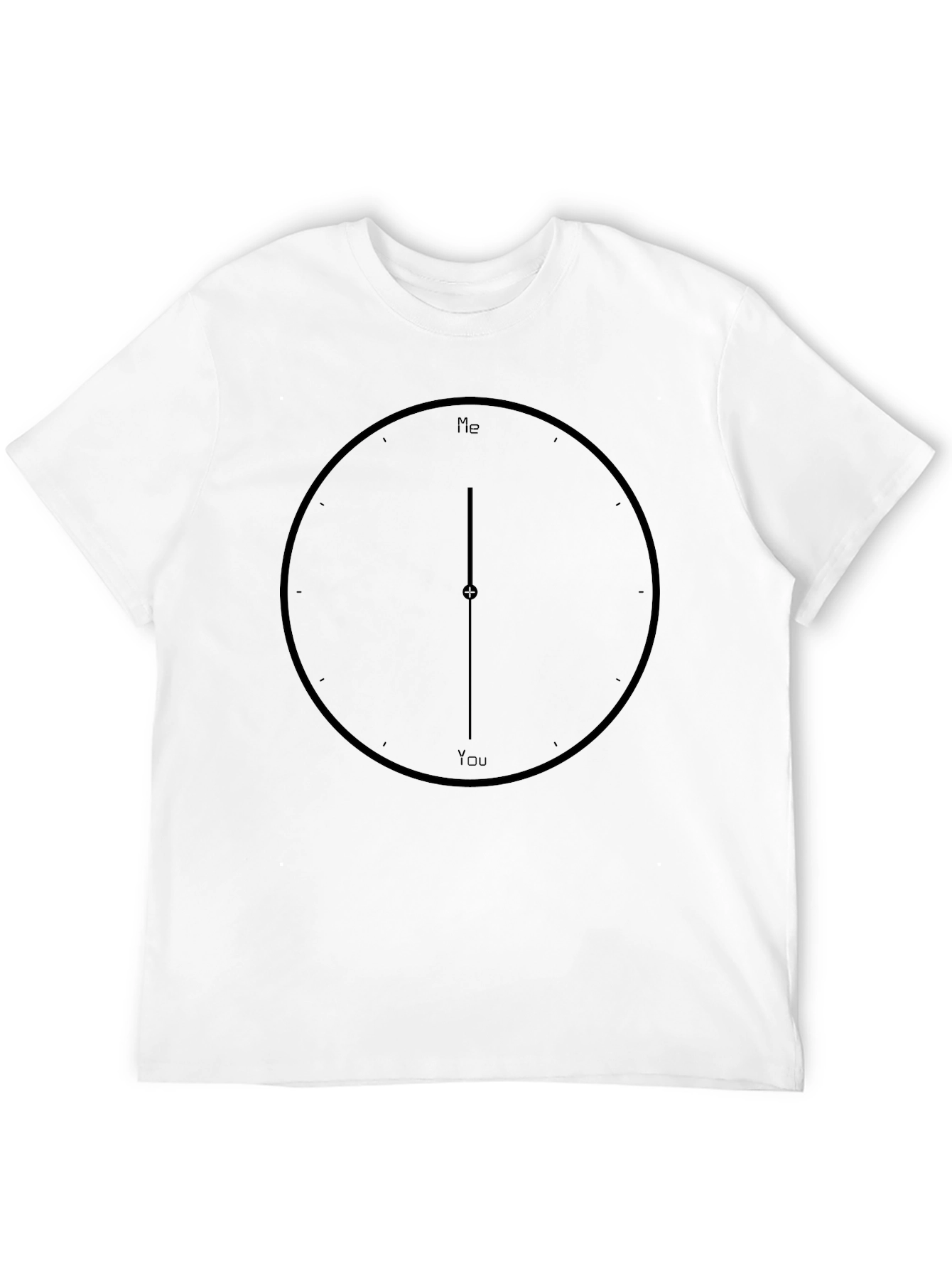 Clock Hands T-Shirt - Me & You Design