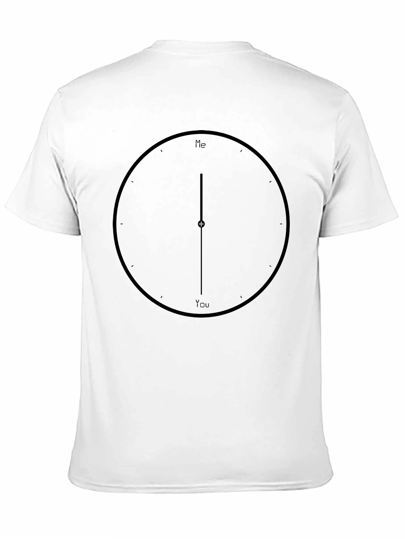 Clock Hands T-Shirt - Me & You Design