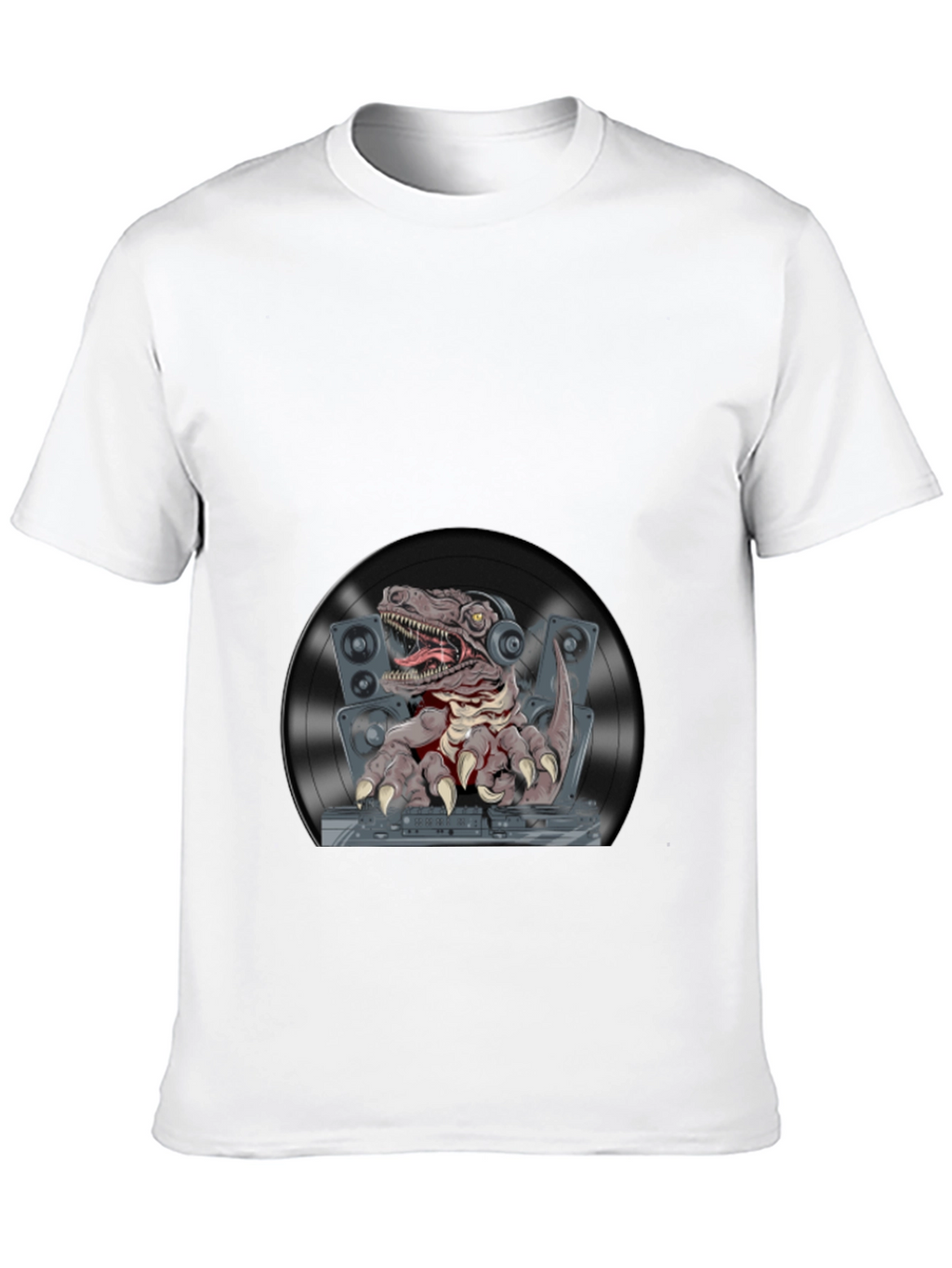 DJ Raptor Graphic T-Shirt - Black Cotton Tee