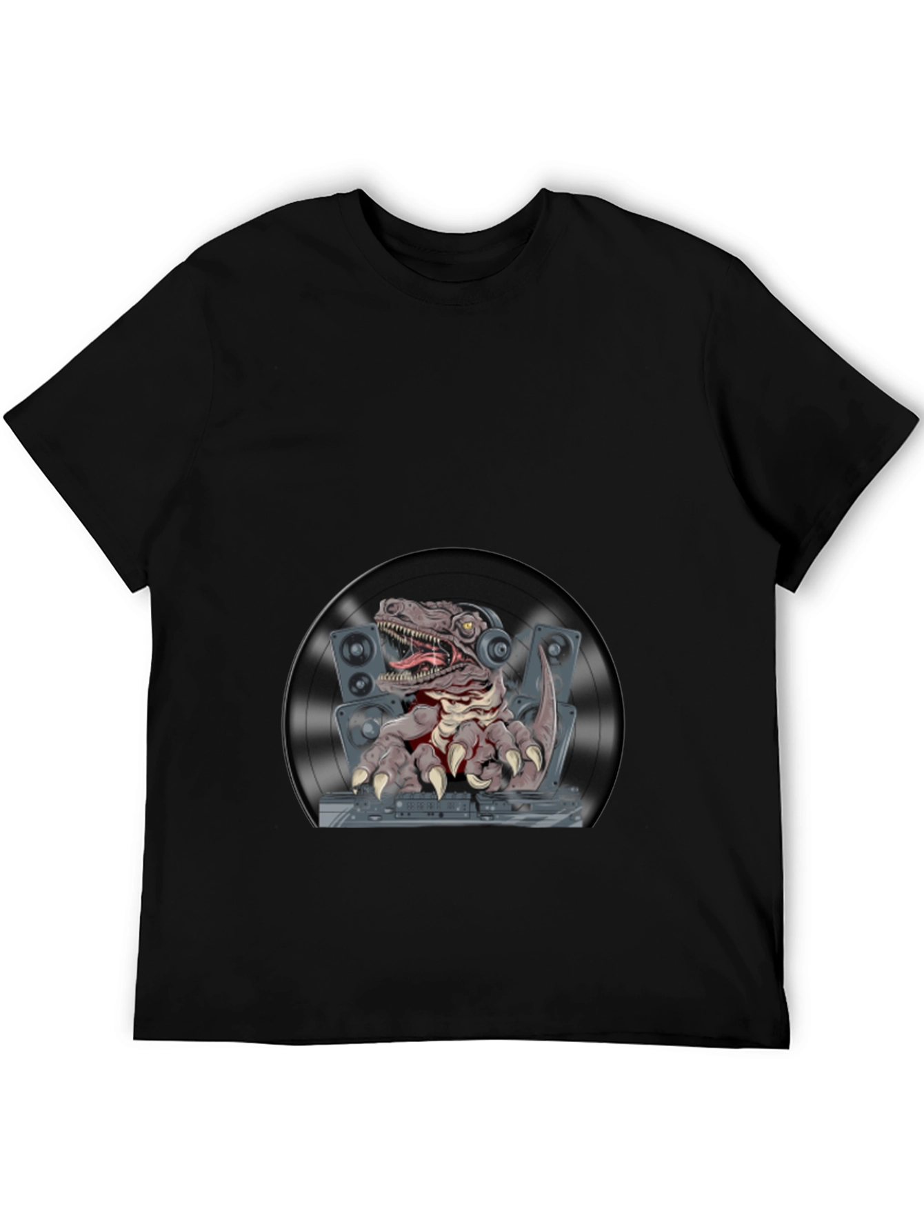 DJ Raptor Graphic T-Shirt - Black Cotton Tee