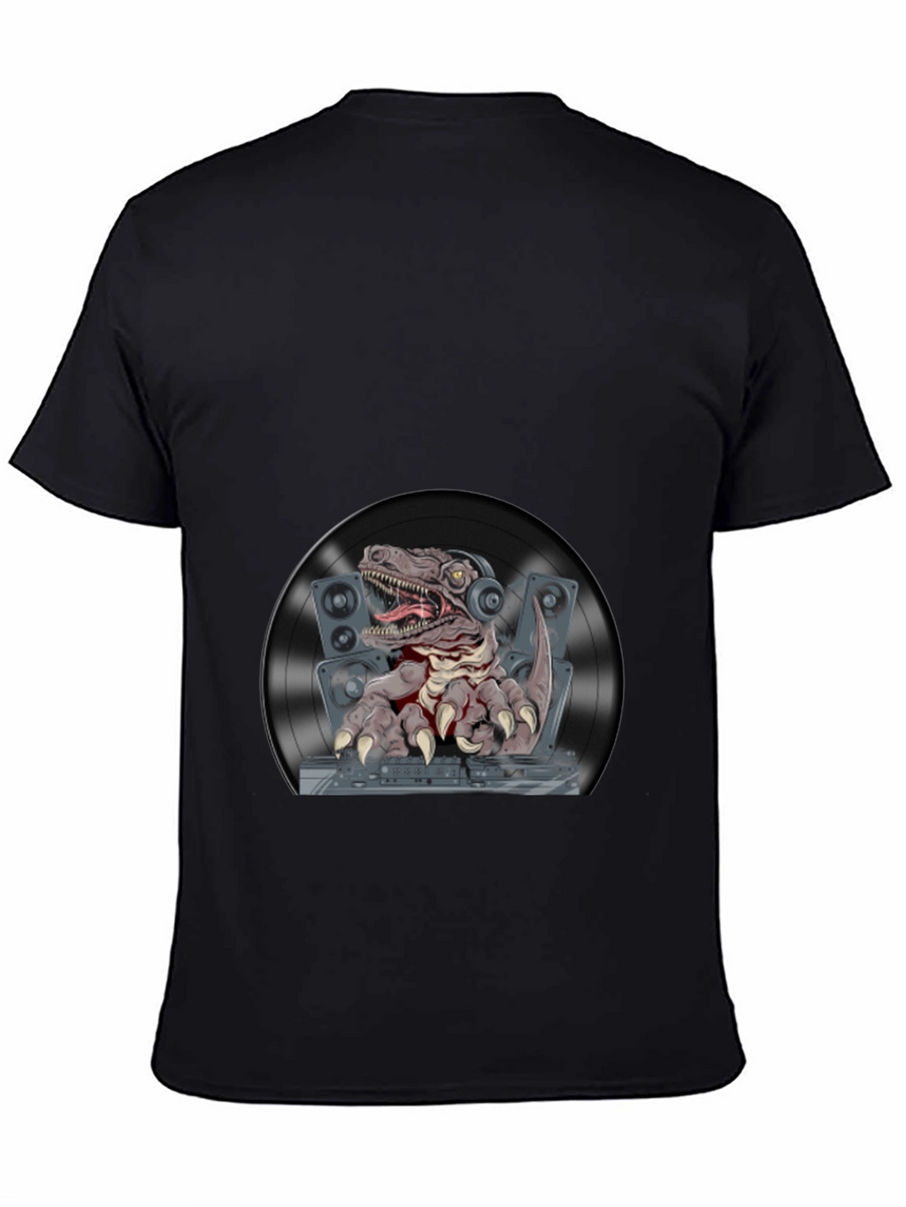 DJ Raptor Graphic T-Shirt - Black Cotton Tee