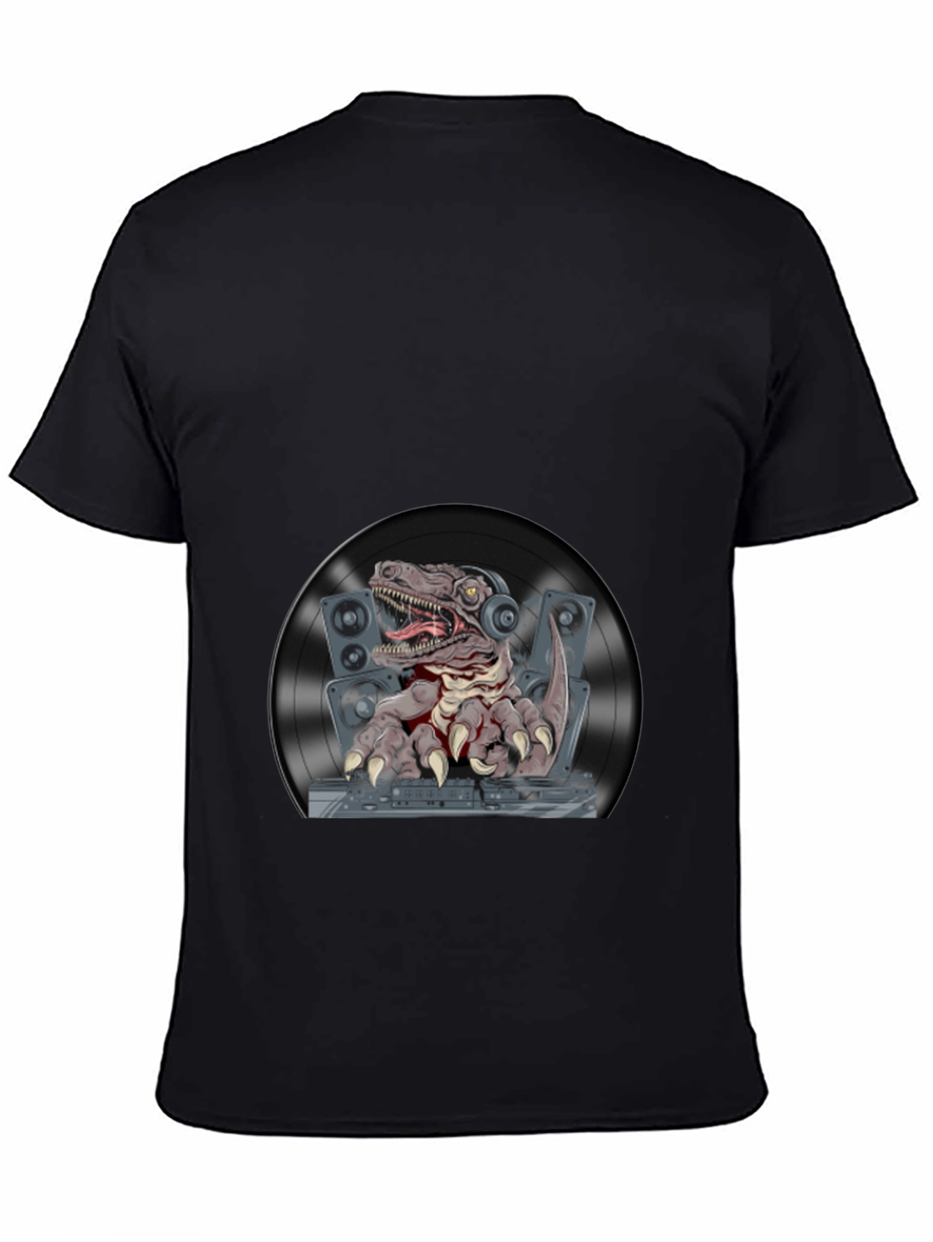 DJ Raptor Graphic T-Shirt - Black Cotton Tee