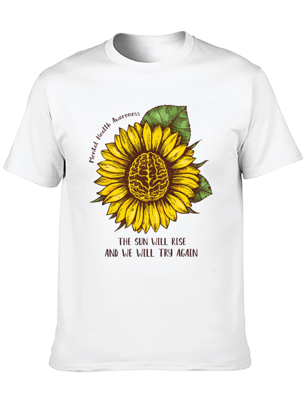 Mental Health Awareness Sunflower Tee