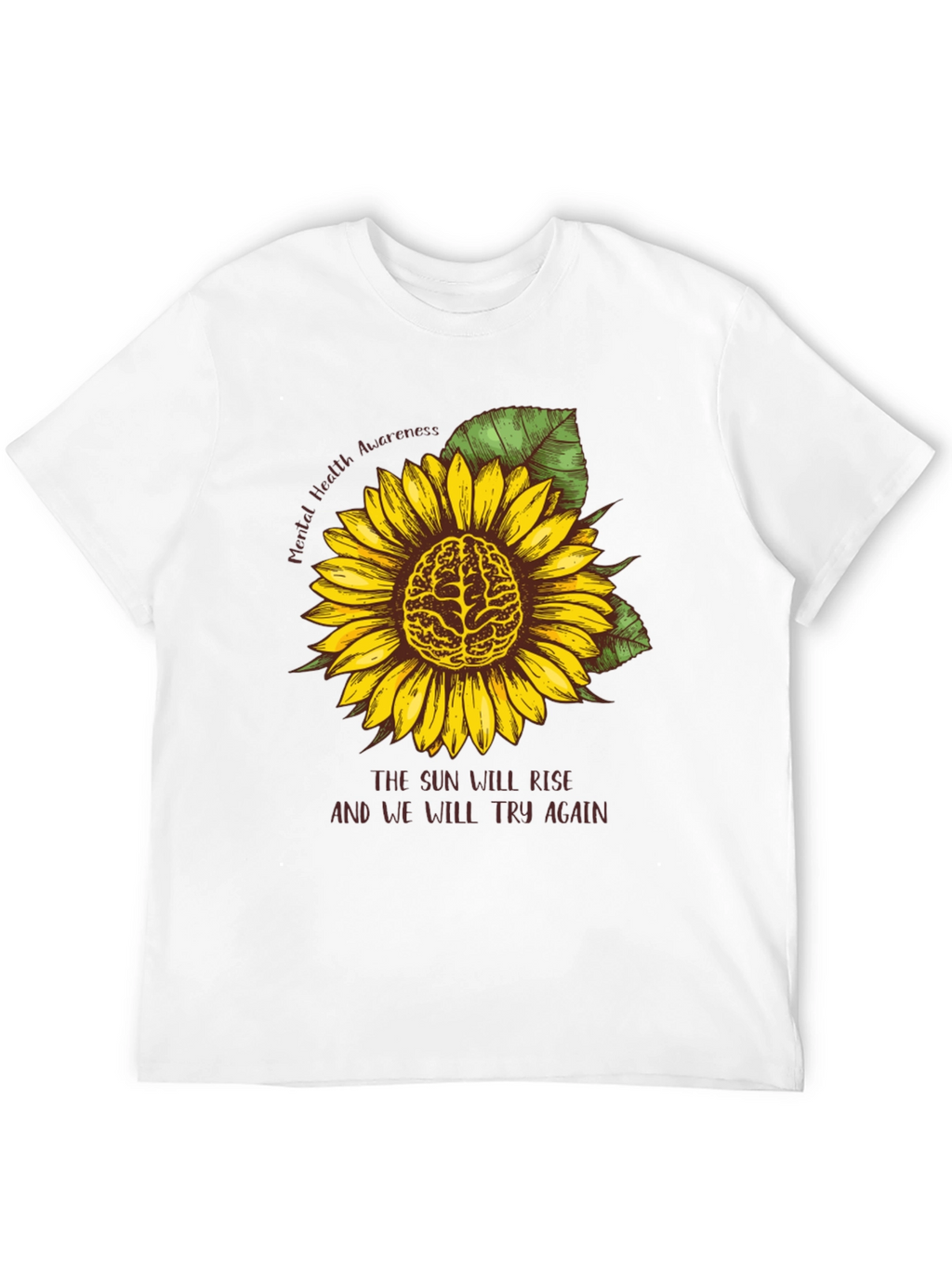 Mental Health Awareness Sunflower Tee