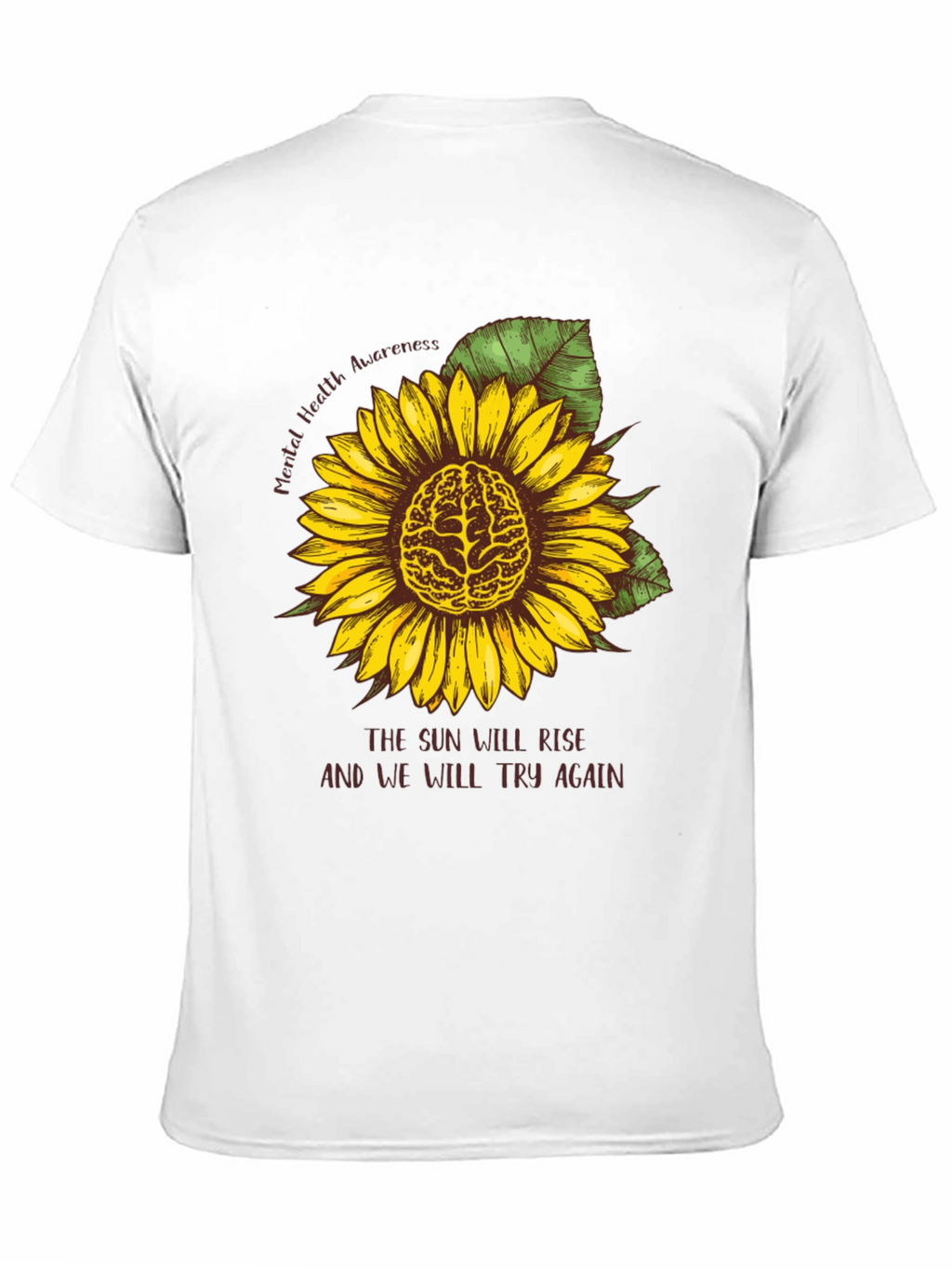 Mental Health Awareness Sunflower Tee