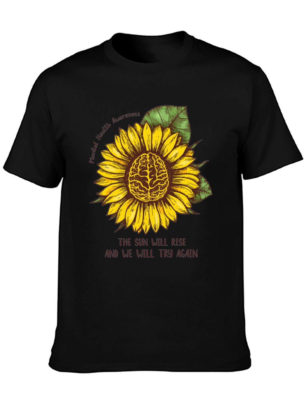 Mental Health Awareness Sunflower Tee