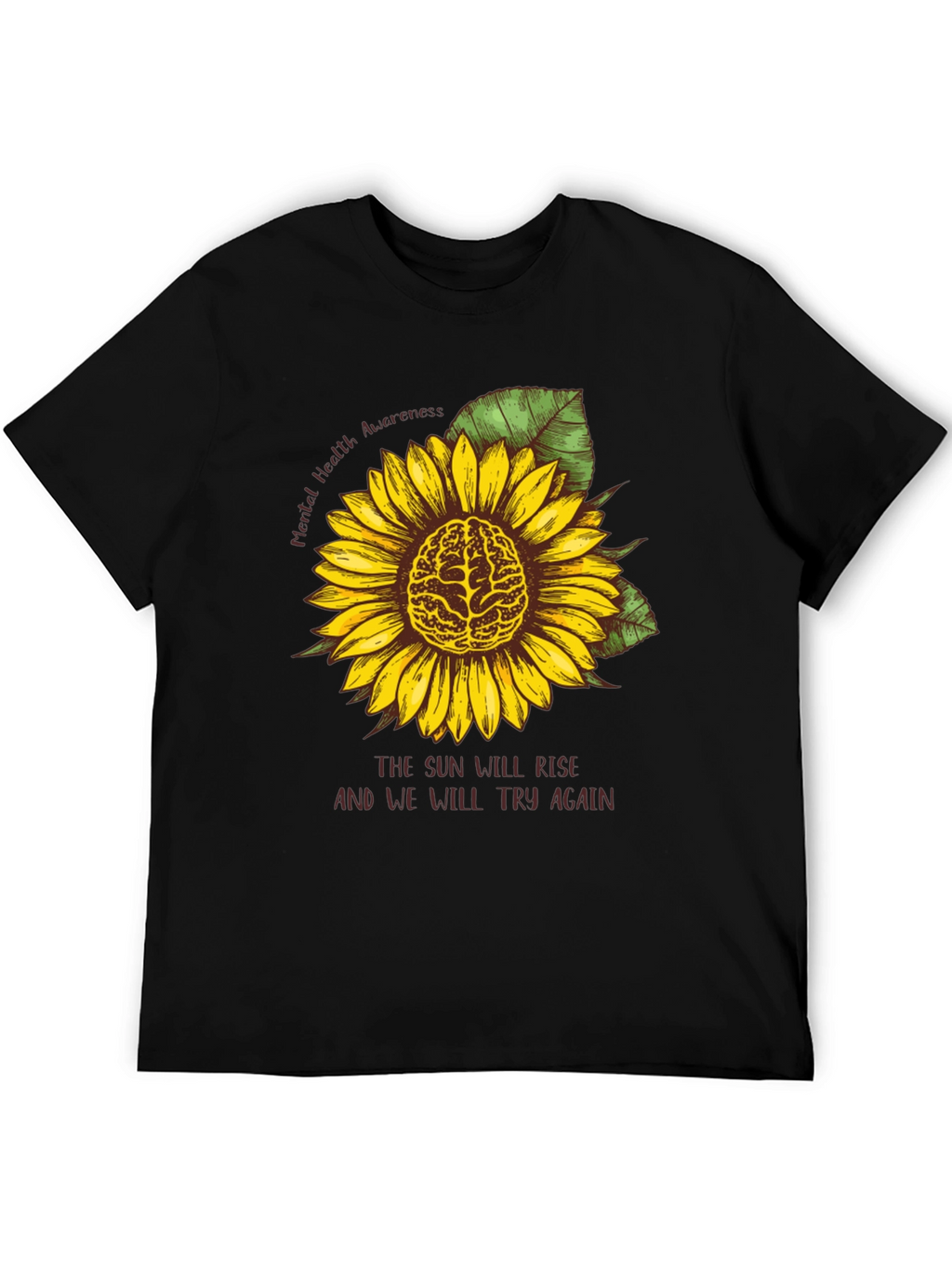 Mental Health Awareness Sunflower Tee