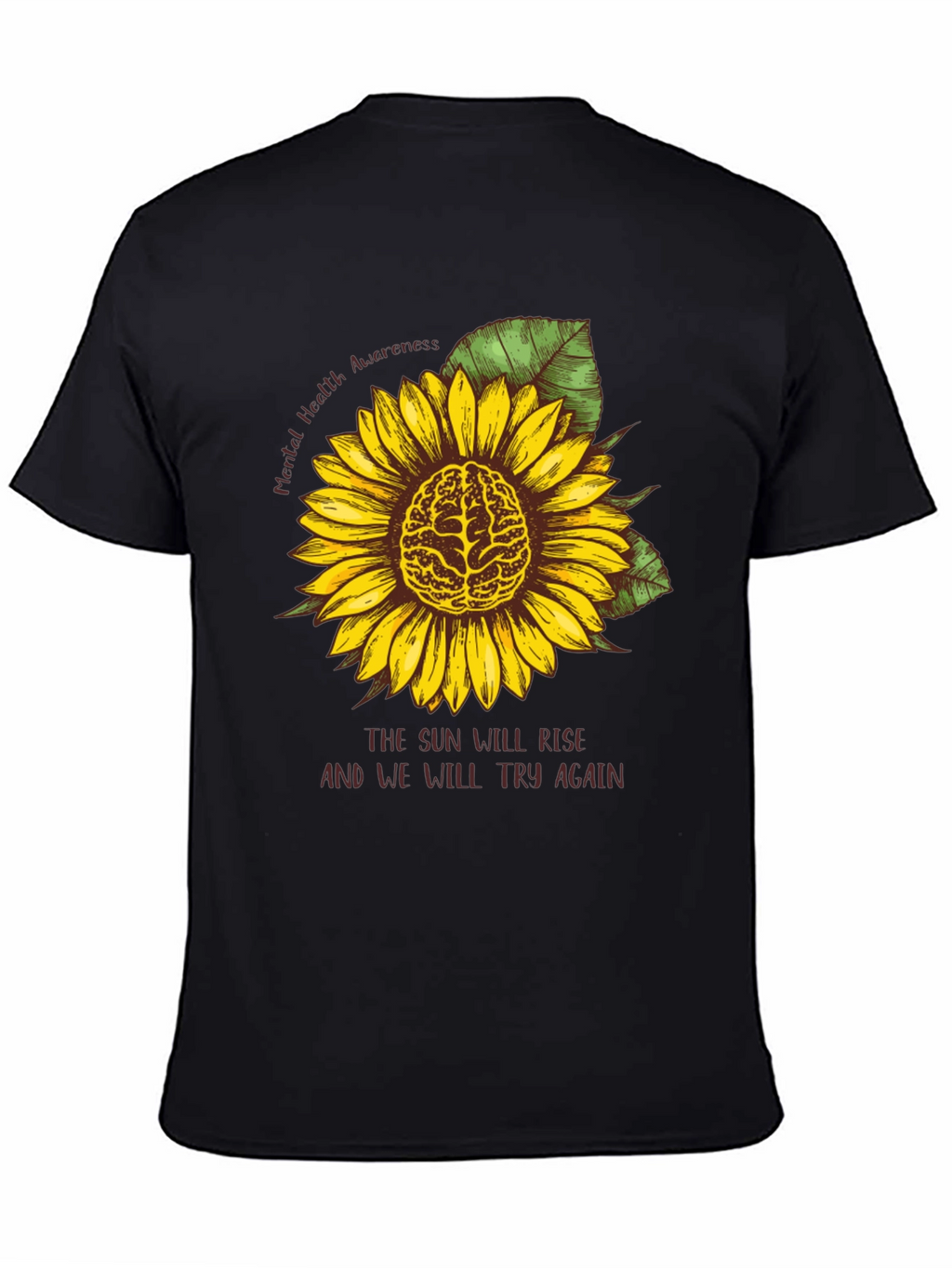 Mental Health Awareness Sunflower Tee
